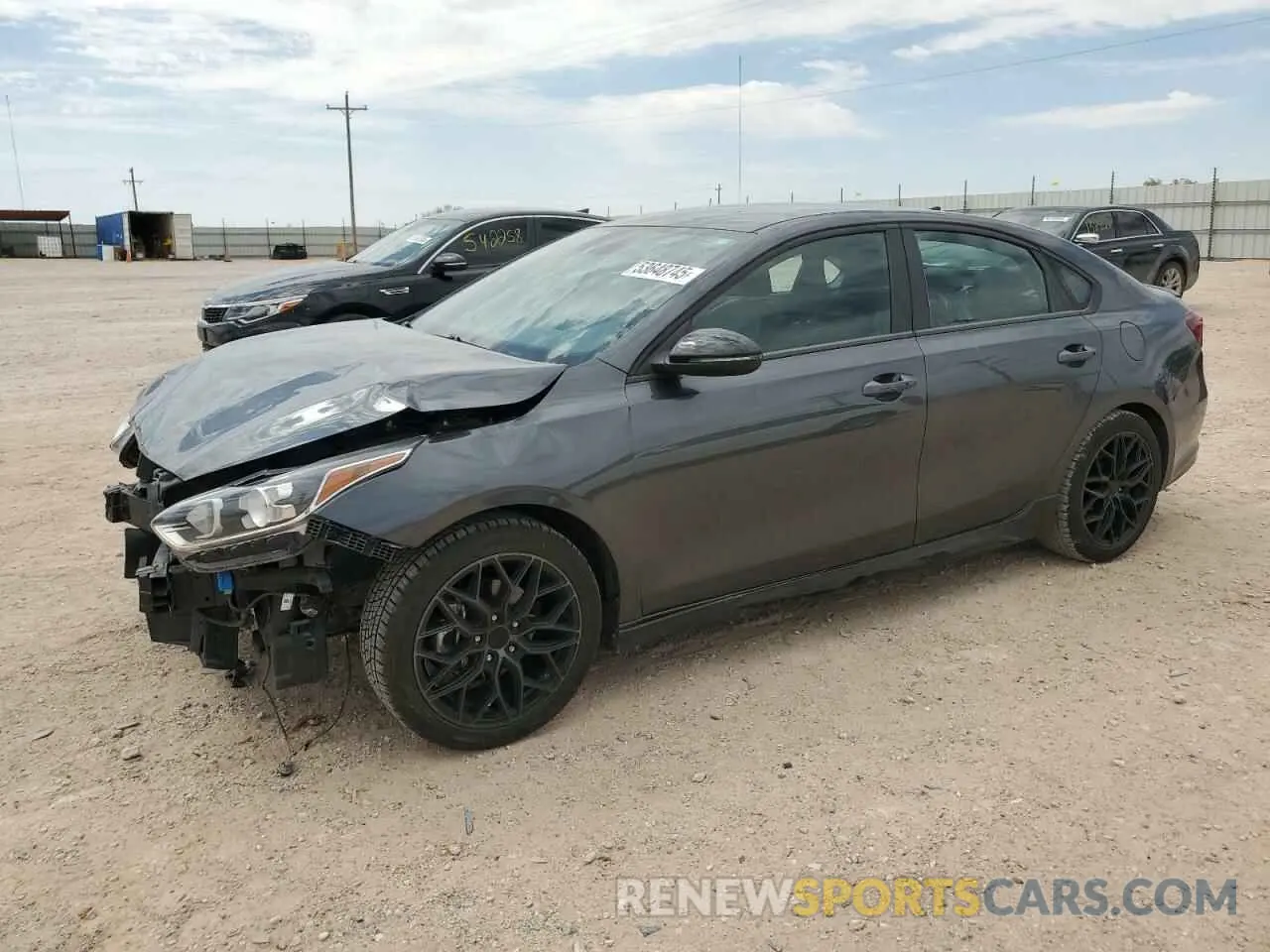 1 Photograph of a damaged car 3KPF34AD4ME340484 KIA FORTE 2021