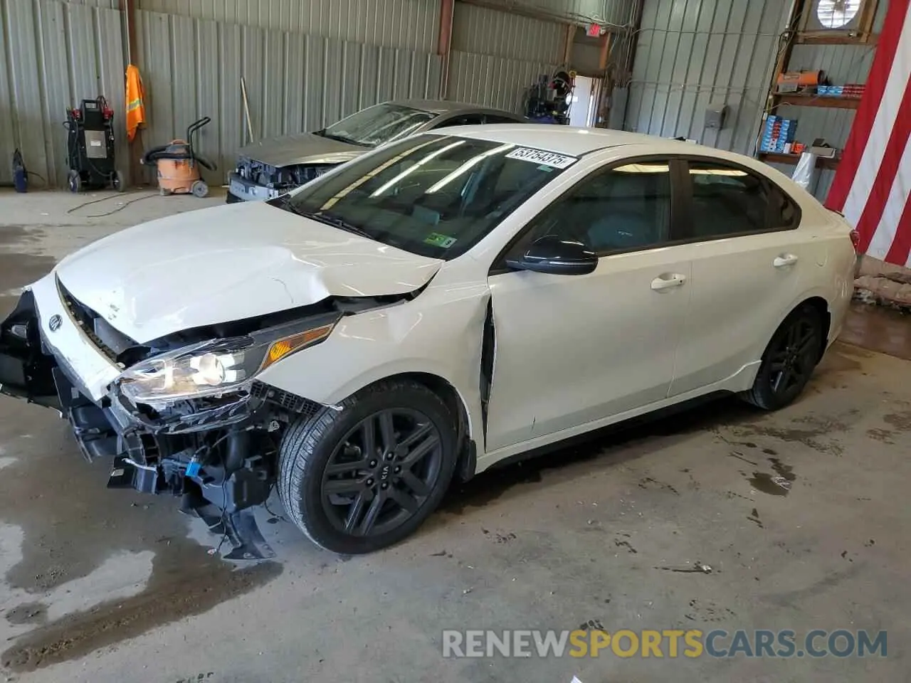 1 Photograph of a damaged car 3KPF34AD4ME380614 KIA FORTE 2021