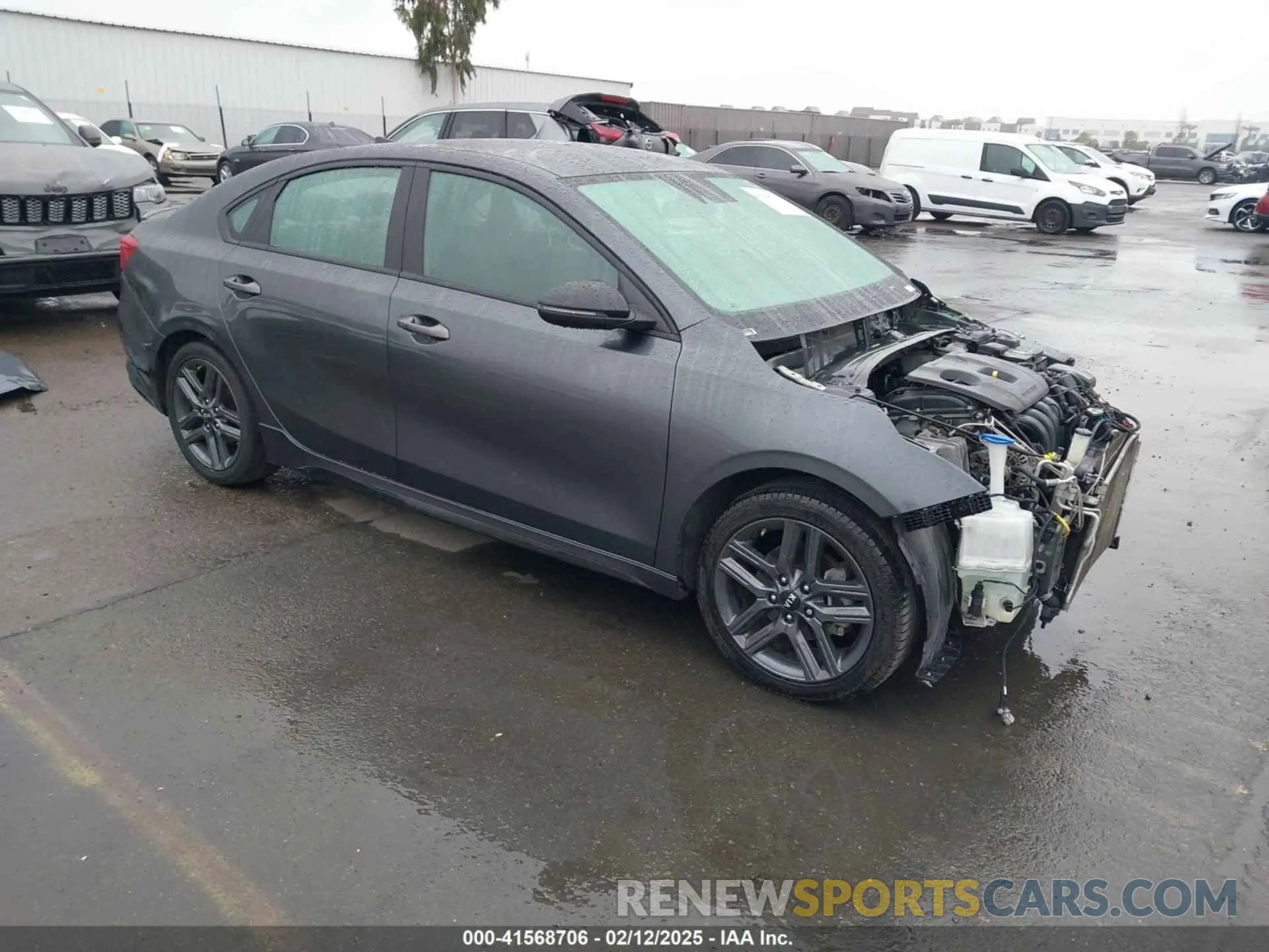 1 Photograph of a damaged car 3KPF34AD4ME392794 KIA FORTE 2021