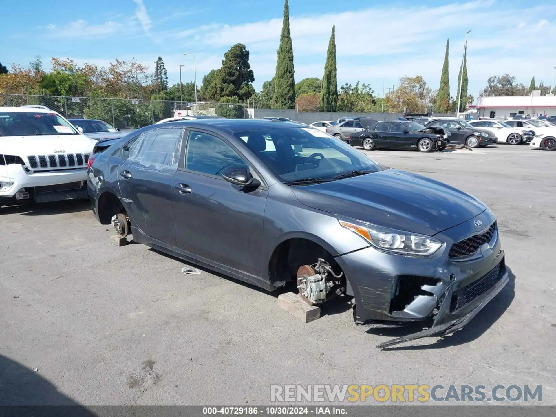 1 Photograph of a damaged car 3KPF34AD4ME407584 KIA FORTE 2021