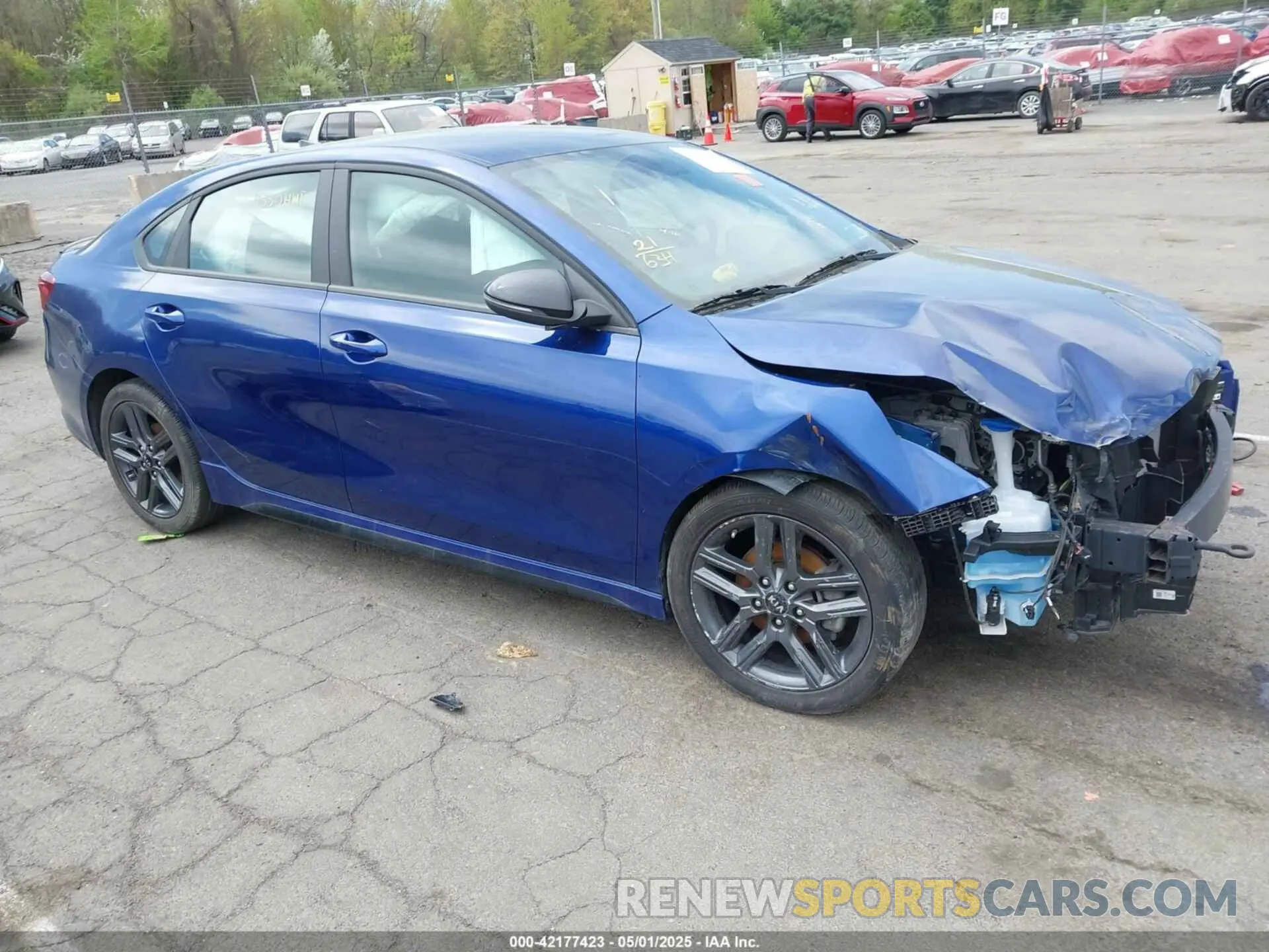1 Photograph of a damaged car 3KPF34AD4ME423784 KIA FORTE 2021