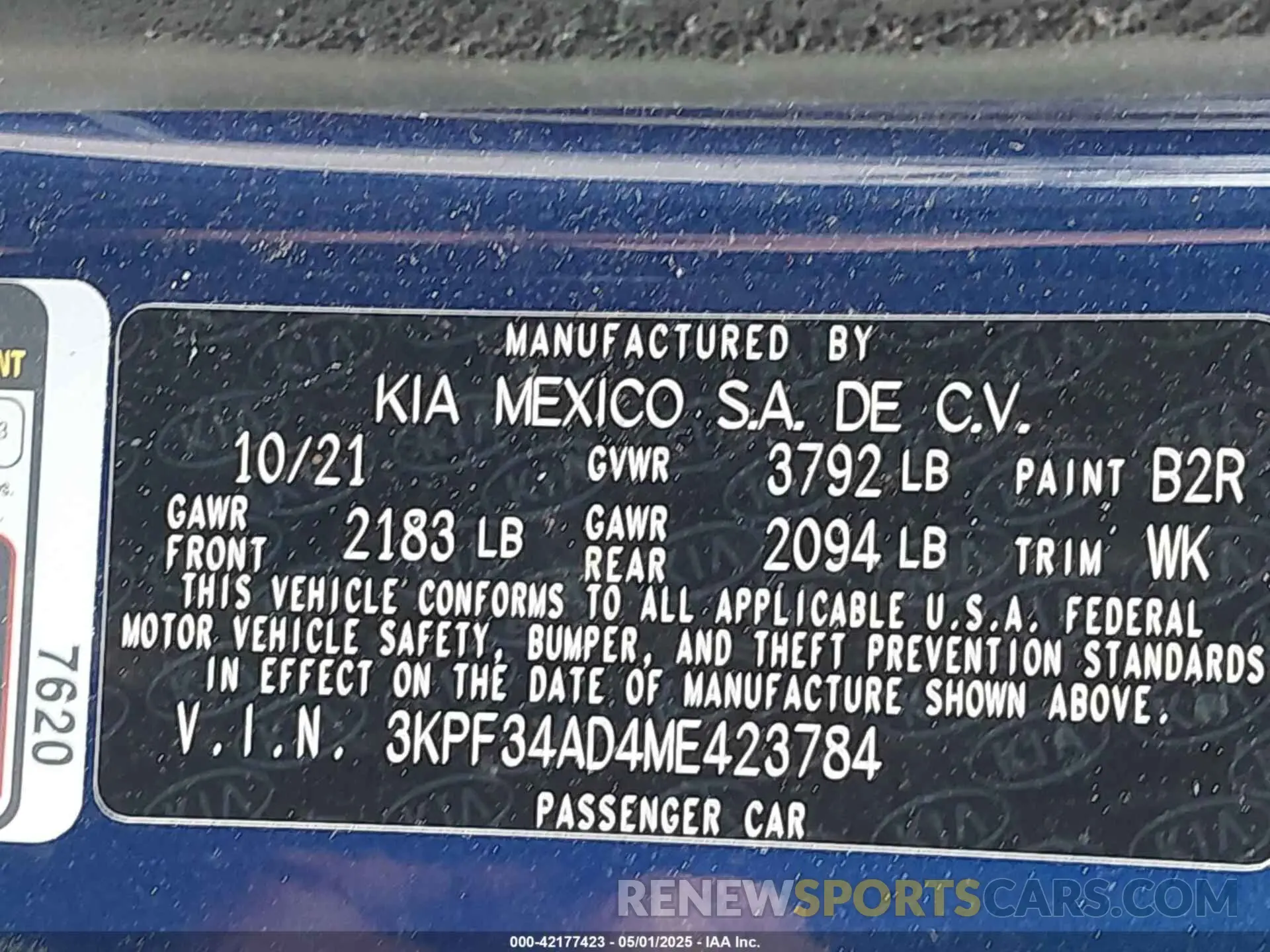 9 Photograph of a damaged car 3KPF34AD4ME423784 KIA FORTE 2021
