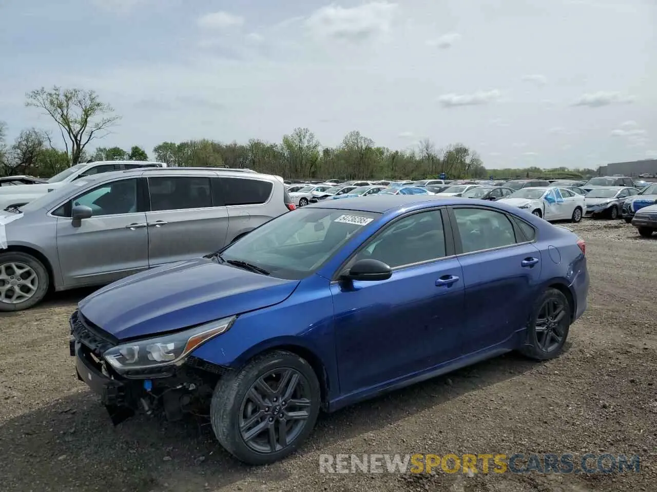 1 Photograph of a damaged car 3KPF34AD5ME263818 KIA FORTE 2021