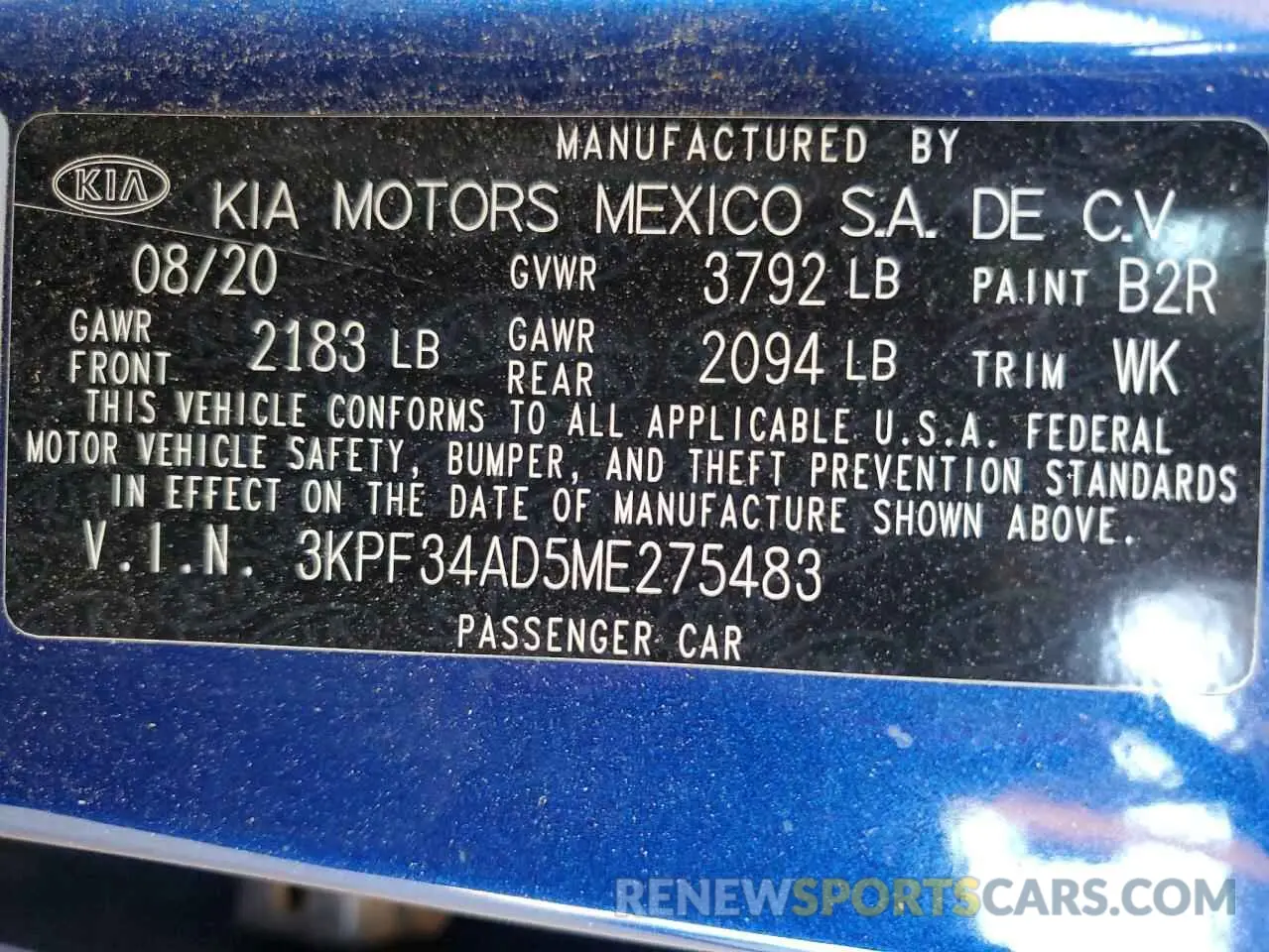 13 Photograph of a damaged car 3KPF34AD5ME275483 KIA FORTE 2021