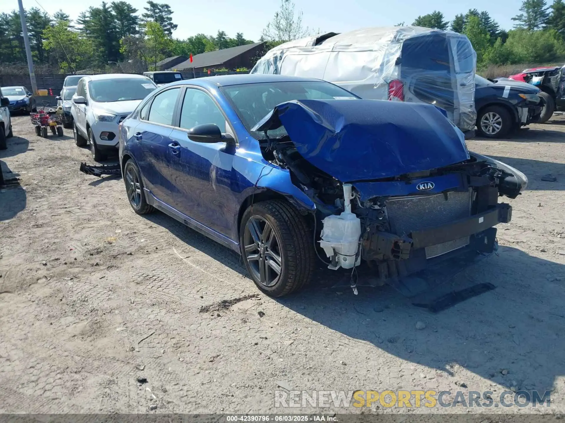 1 Photograph of a damaged car 3KPF34AD5ME279968 KIA FORTE 2021