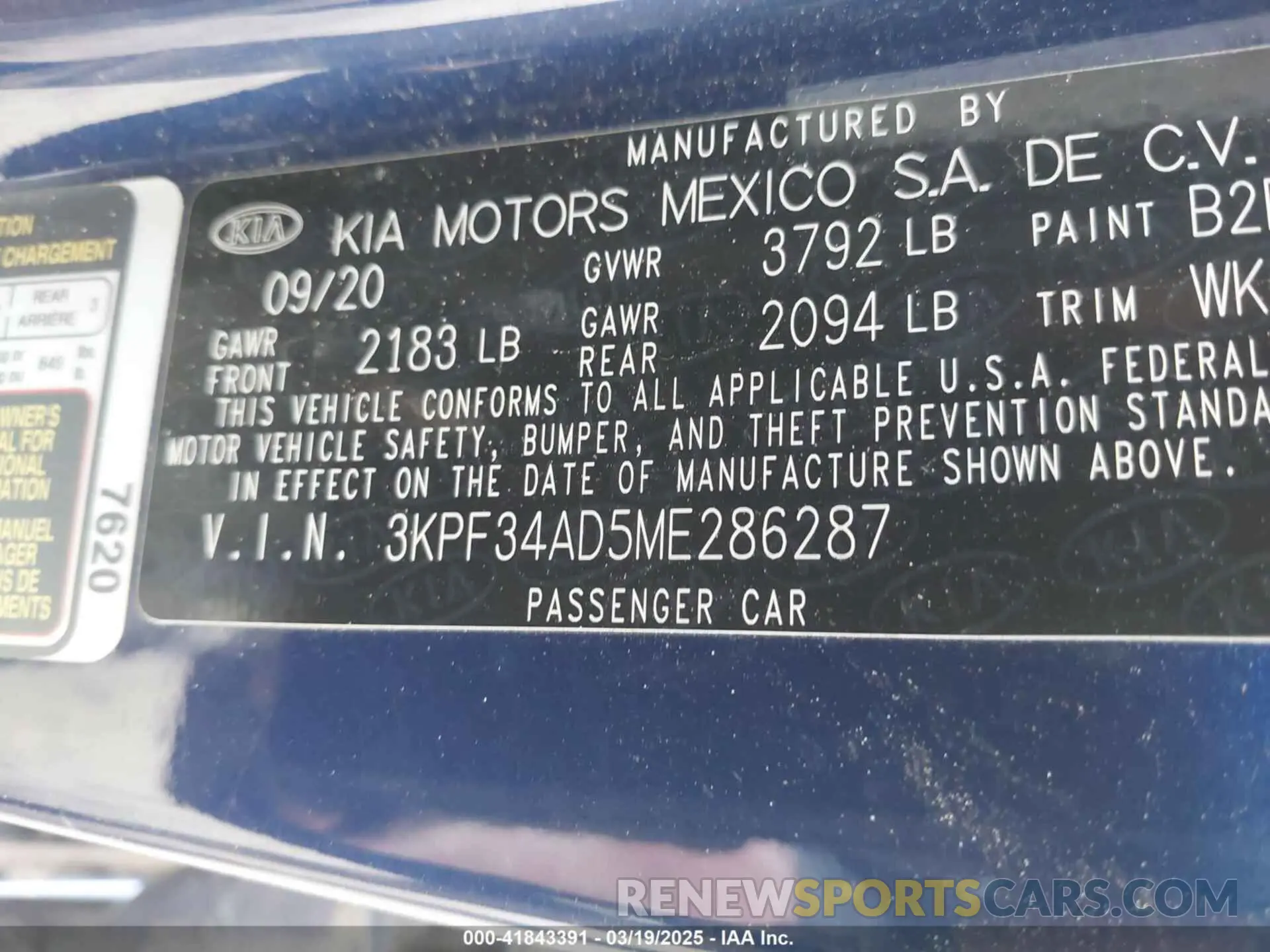 9 Photograph of a damaged car 3KPF34AD5ME286287 KIA FORTE 2021