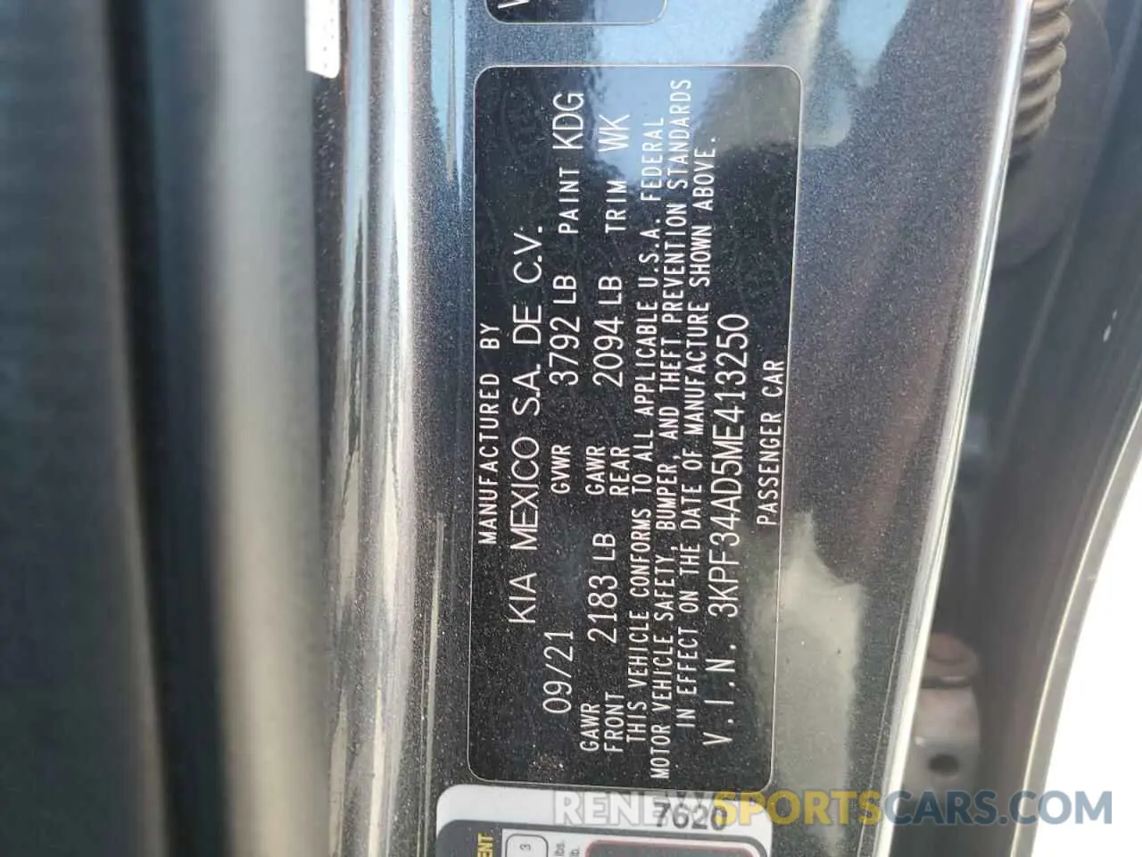 15 Photograph of a damaged car 3KPF34AD5ME413250 KIA FORTE 2021
