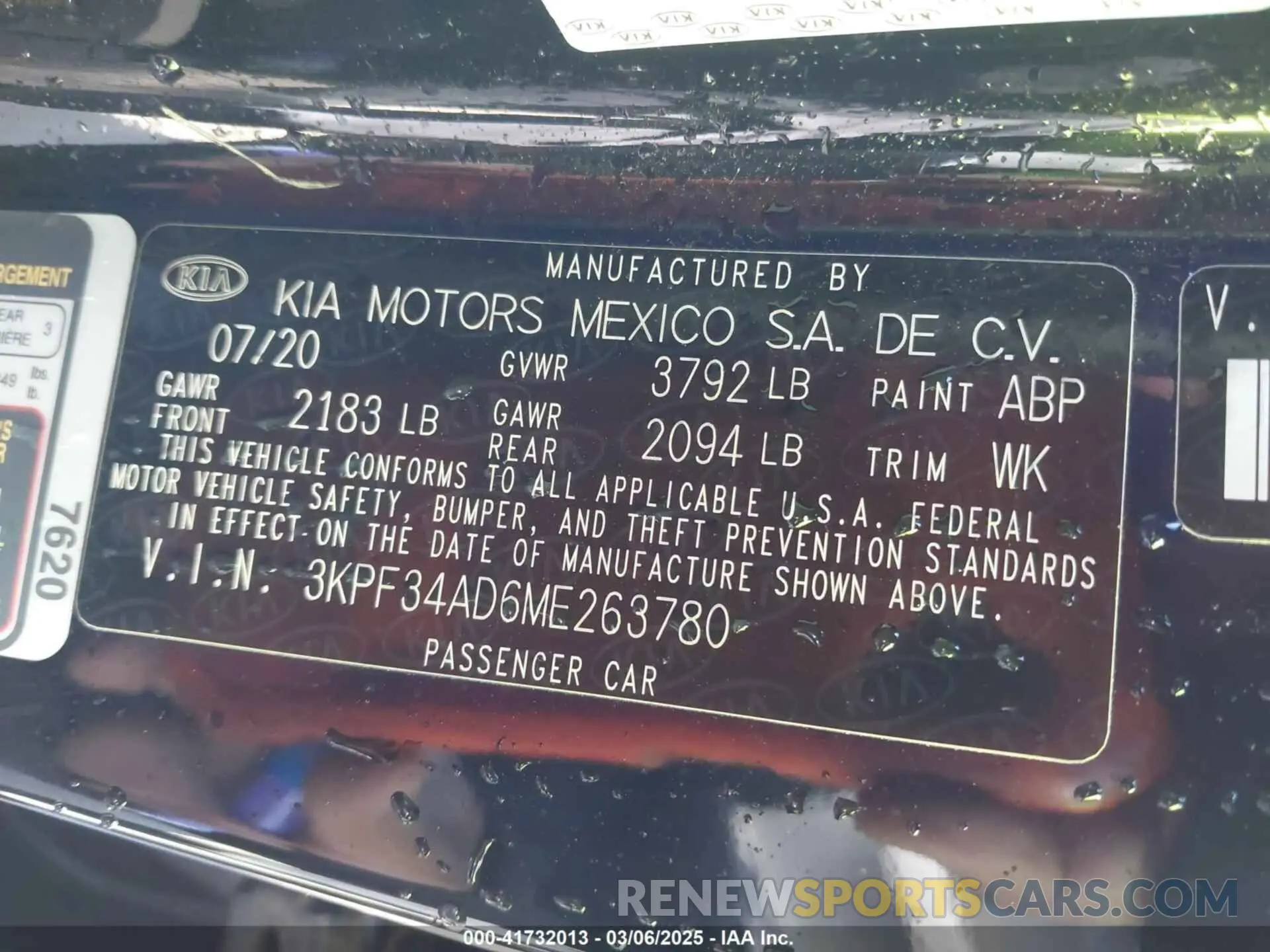 9 Photograph of a damaged car 3KPF34AD6ME263780 KIA FORTE 2021