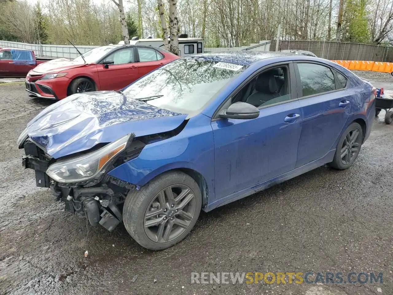 1 Photograph of a damaged car 3KPF34AD6ME280868 KIA FORTE 2021