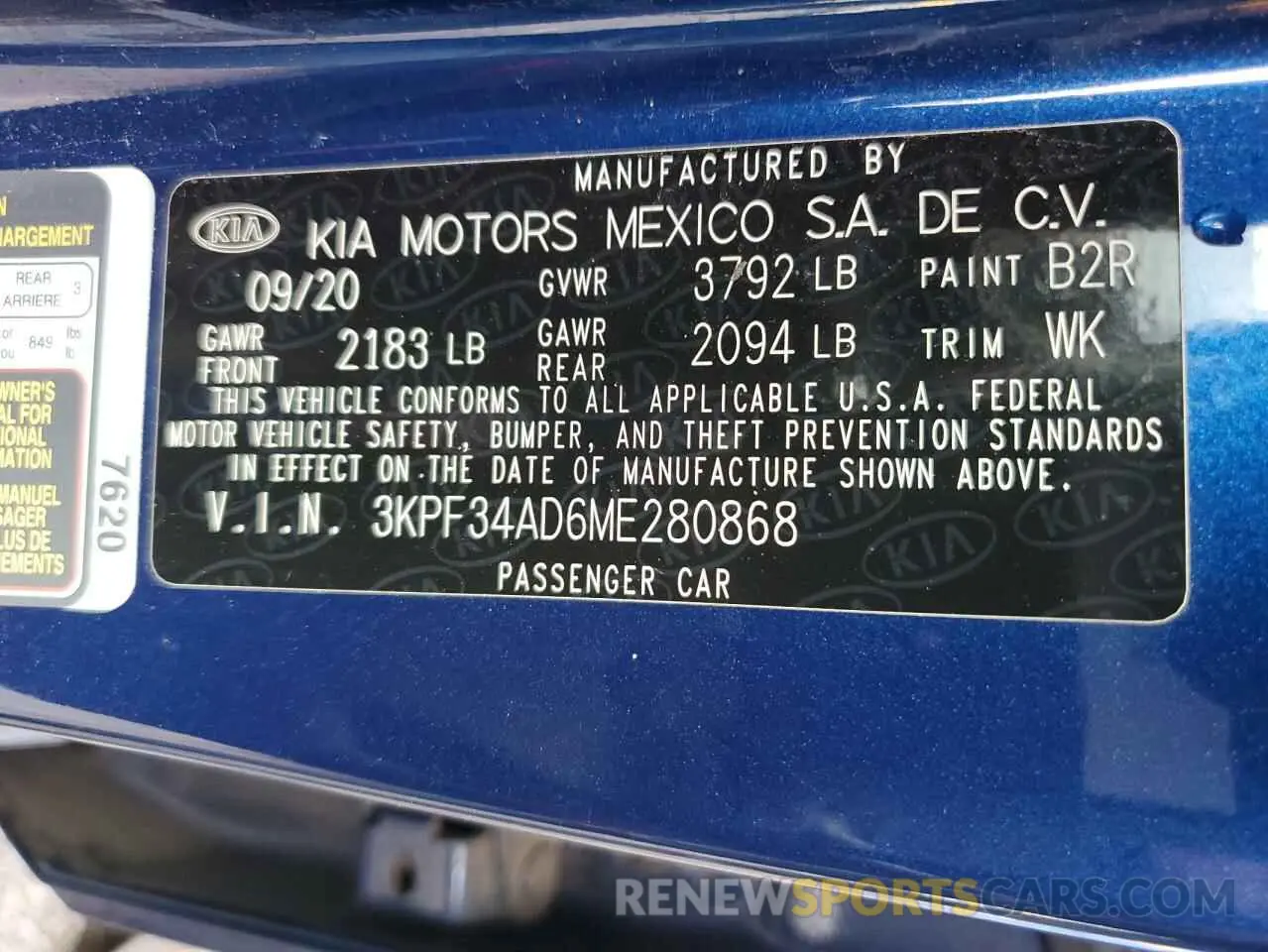 14 Photograph of a damaged car 3KPF34AD6ME280868 KIA FORTE 2021