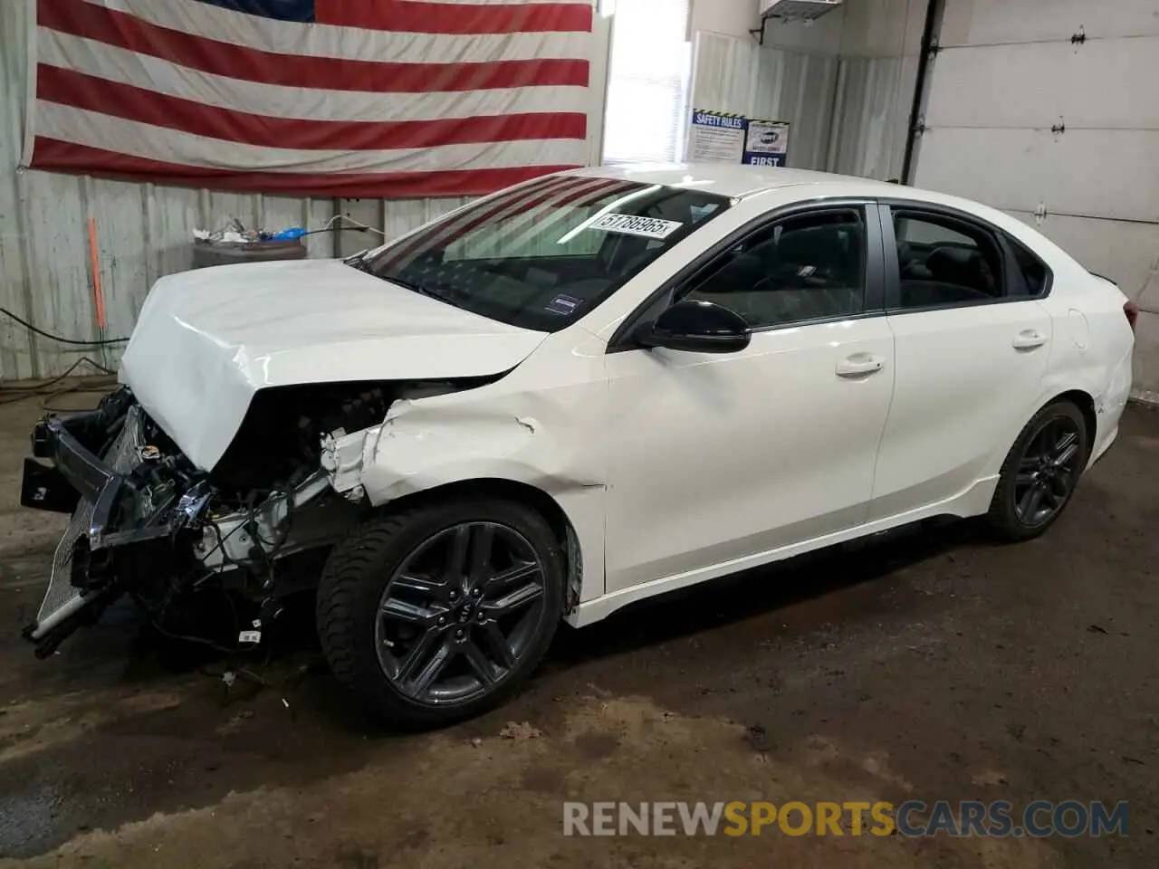 1 Photograph of a damaged car 3KPF34AD7ME313764 KIA FORTE 2021