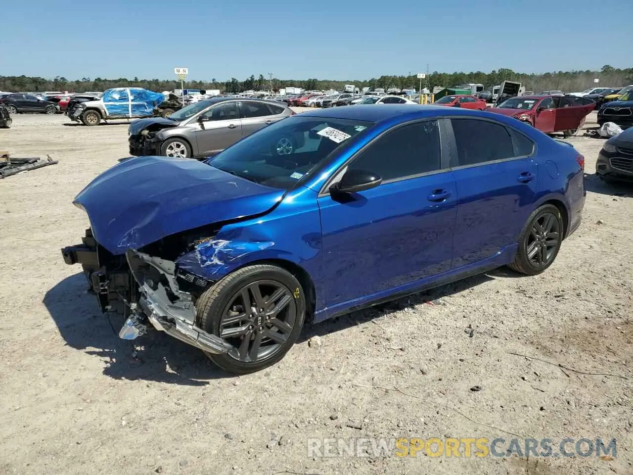1 Photograph of a damaged car 3KPF34AD7ME320486 KIA FORTE 2021