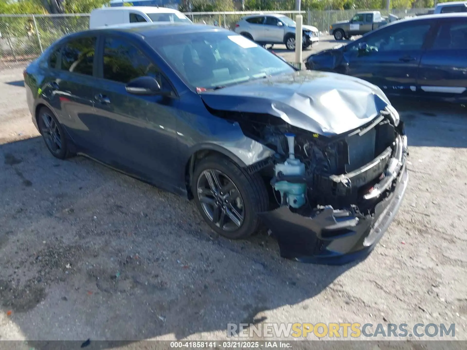 1 Photograph of a damaged car 3KPF34AD8ME285067 KIA FORTE 2021
