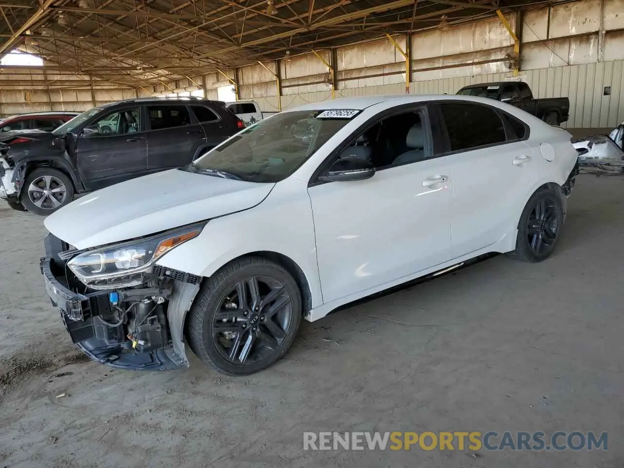 1 Photograph of a damaged car 3KPF34AD8ME299311 KIA FORTE 2021