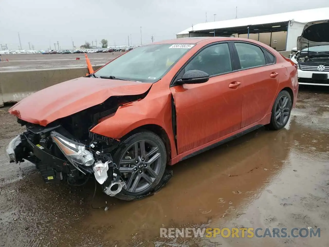 1 Photograph of a damaged car 3KPF34AD9ME309912 KIA FORTE 2021
