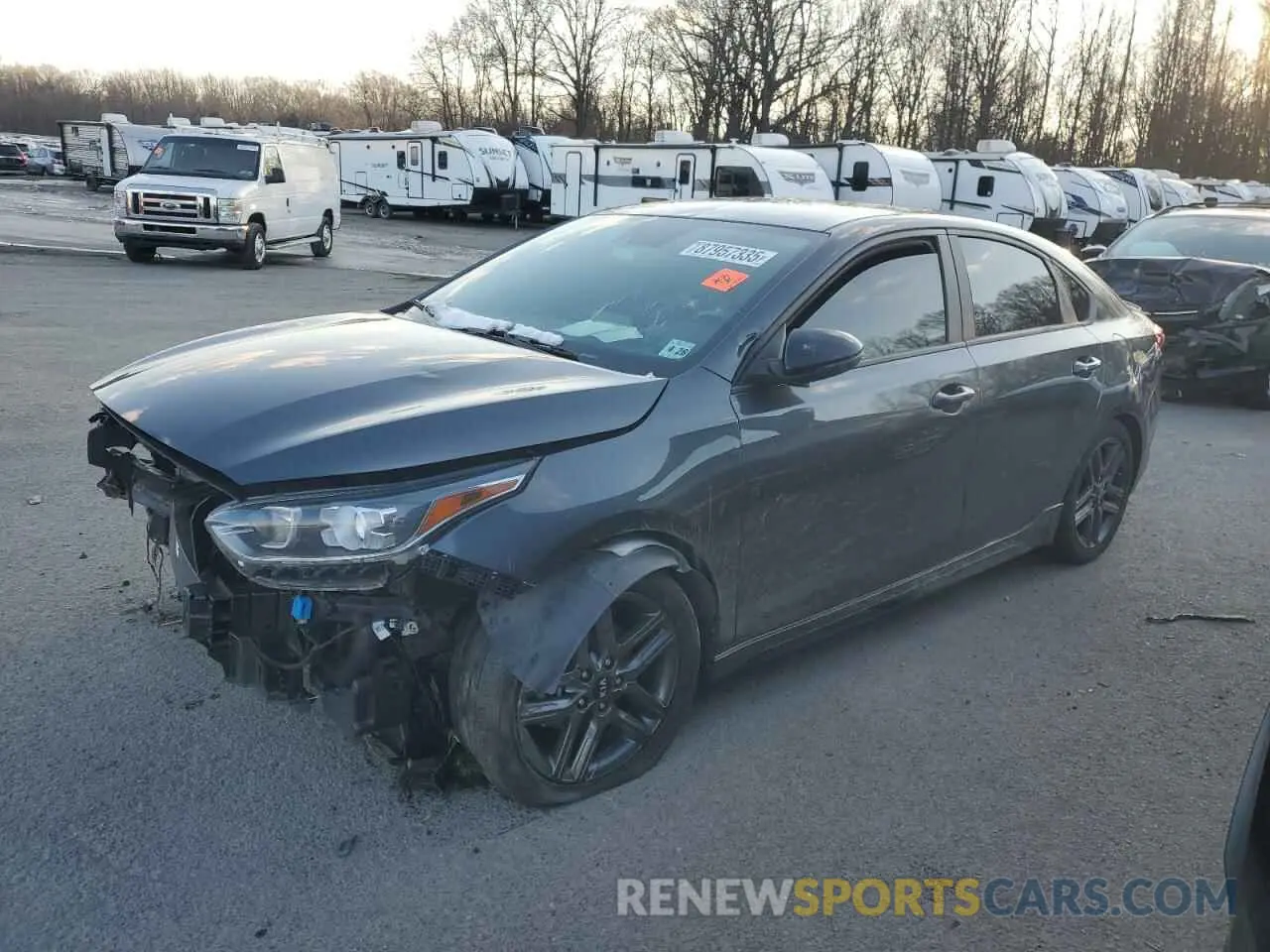 1 Photograph of a damaged car 3KPF34AD9ME351898 KIA FORTE 2021