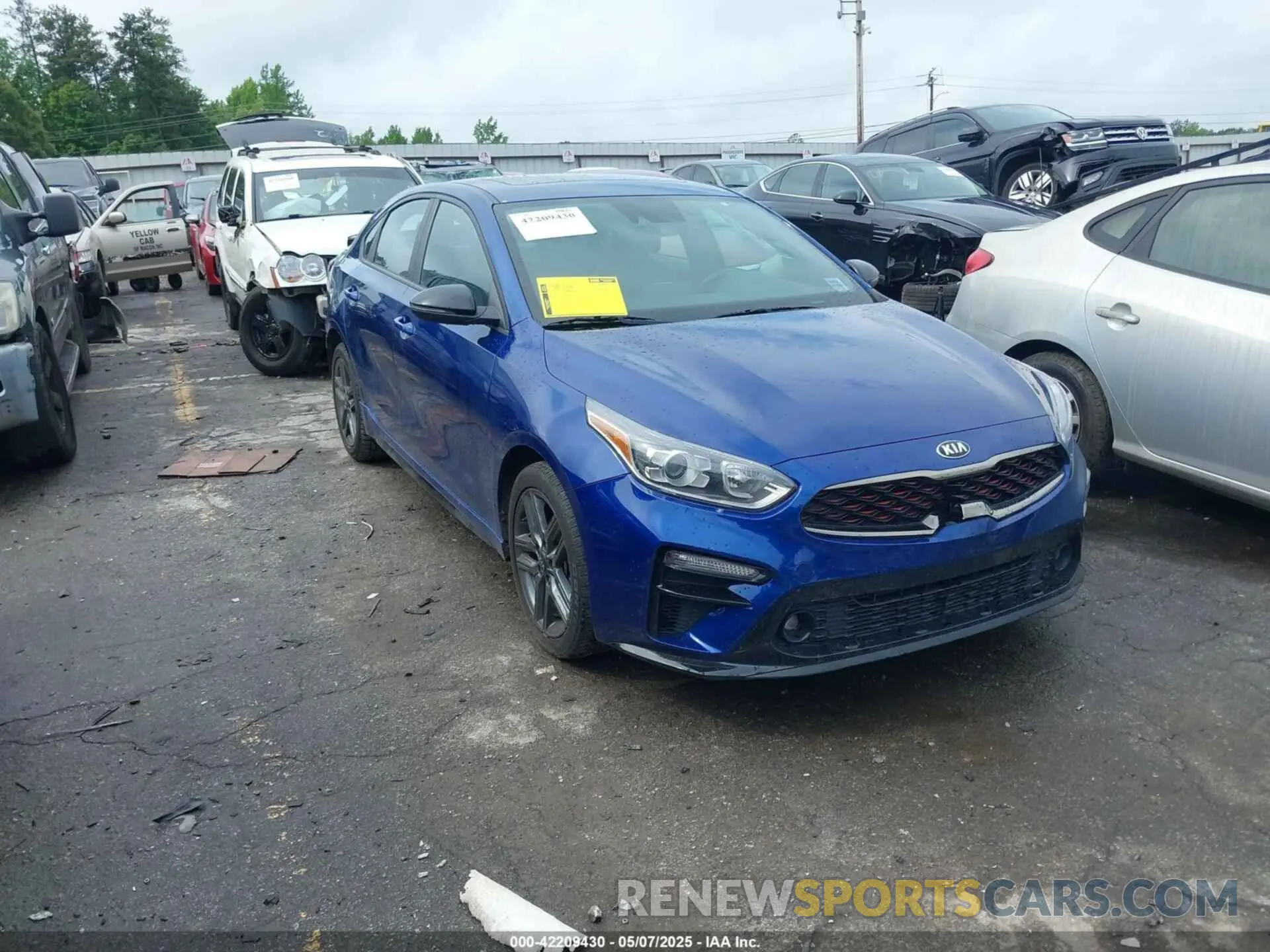1 Photograph of a damaged car 3KPF34AD9ME382035 KIA FORTE 2021