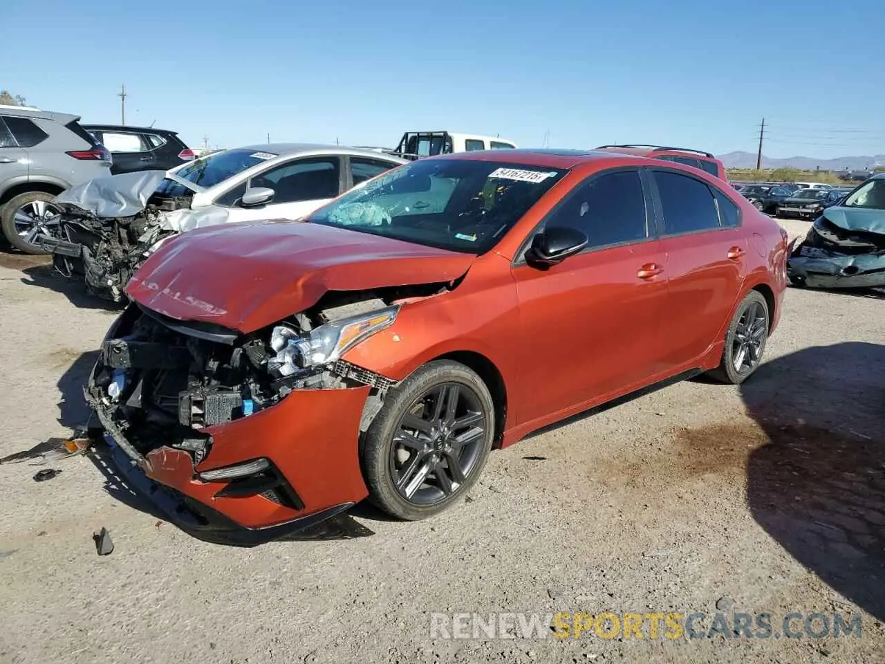 1 Photograph of a damaged car 3KPF34ADXME326721 KIA FORTE 2021