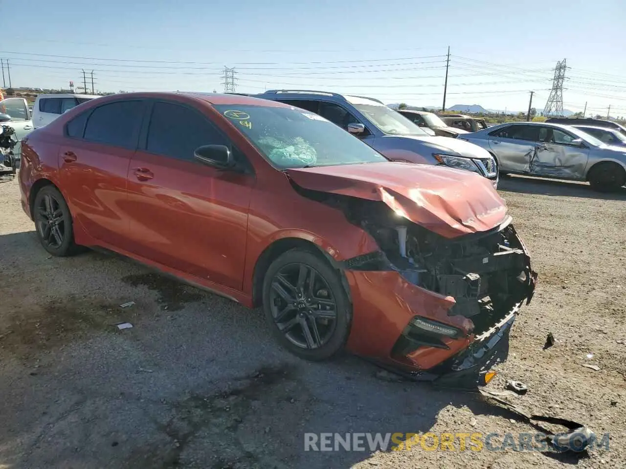 4 Photograph of a damaged car 3KPF34ADXME326721 KIA FORTE 2021