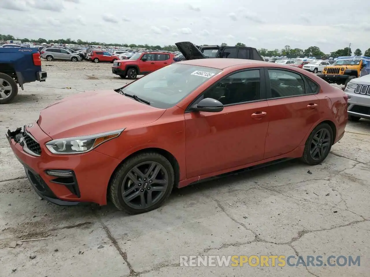 1 Photograph of a damaged car 3KPF34ADXME328369 KIA FORTE 2021