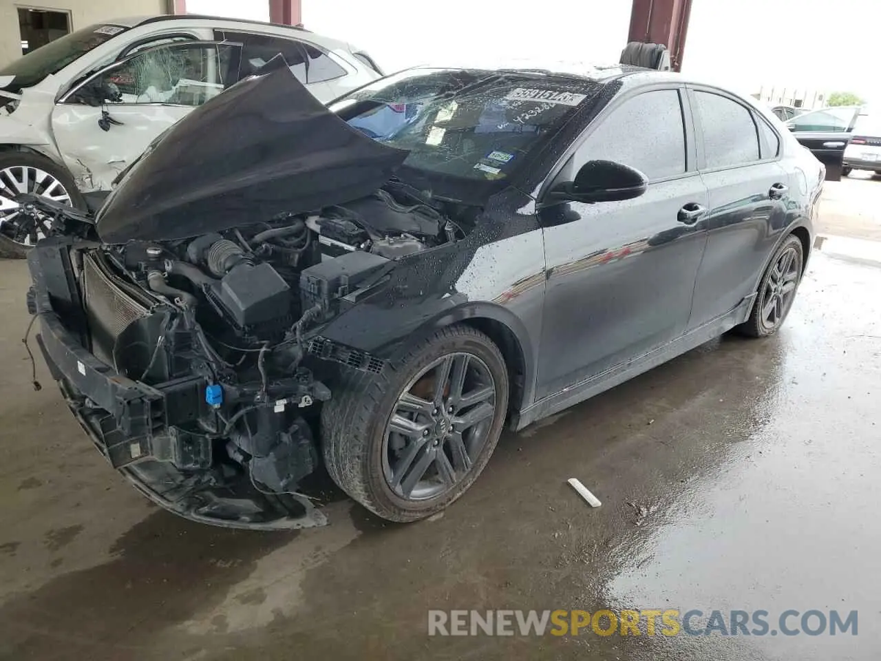 1 Photograph of a damaged car 3KPF34ADXME423286 KIA FORTE 2021