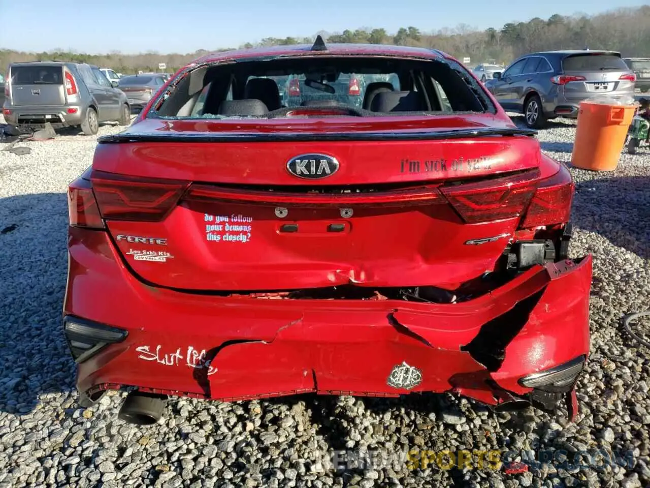 6 Photograph of a damaged car 3KPF44AC0ME291627 KIA FORTE 2021