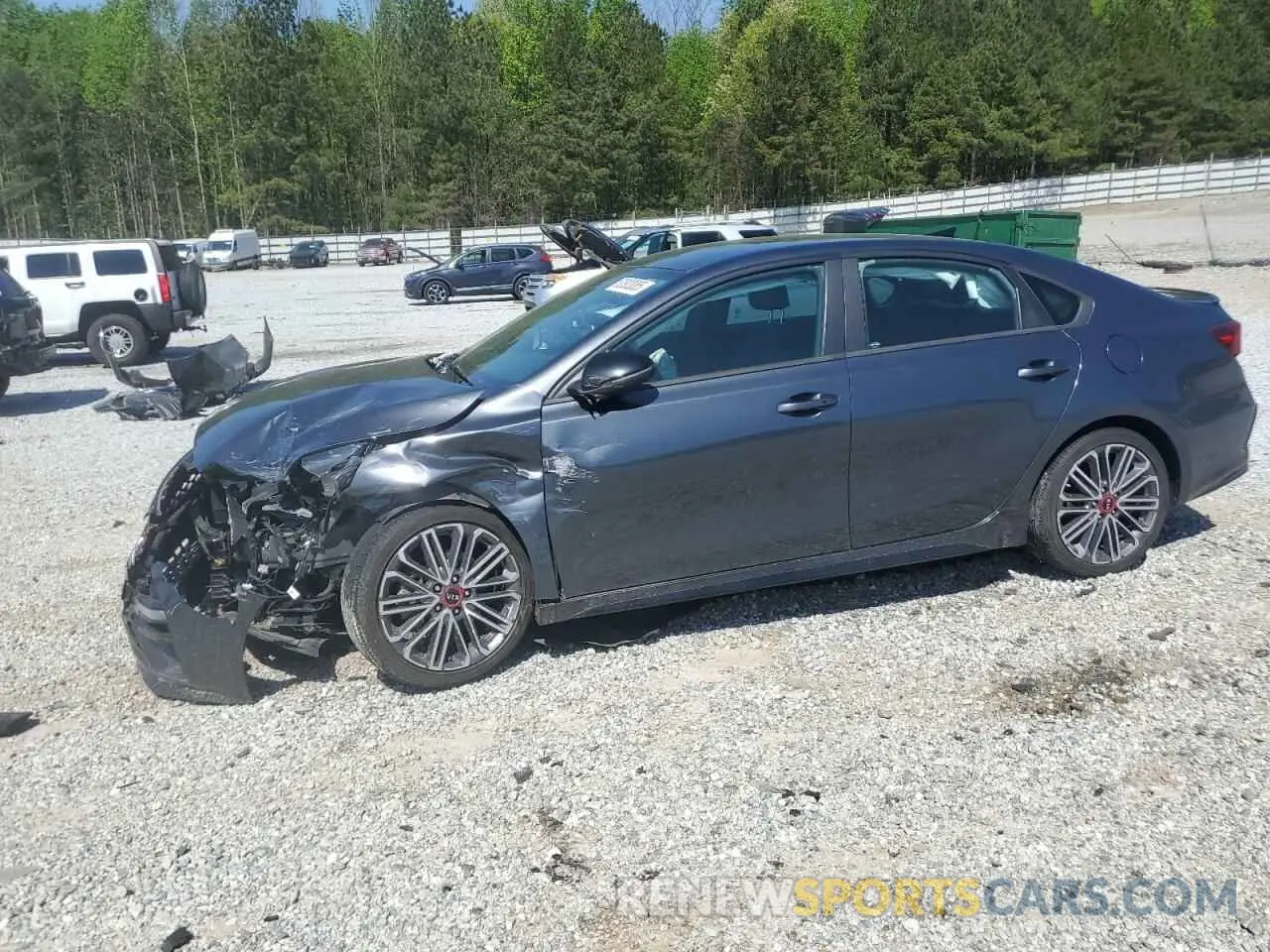 1 Photograph of a damaged car 3KPF44AC0ME344570 KIA FORTE 2021