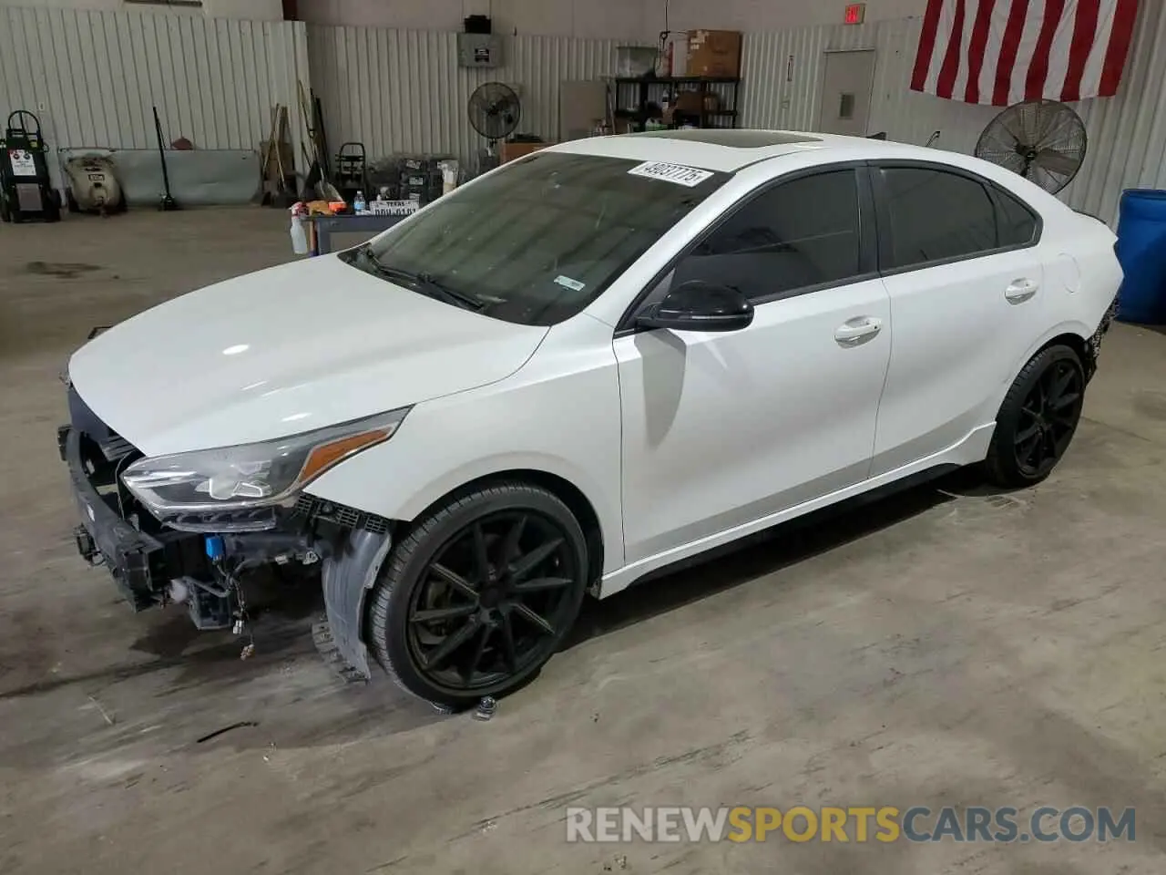 1 Photograph of a damaged car 3KPF44AC1ME358560 KIA FORTE 2021