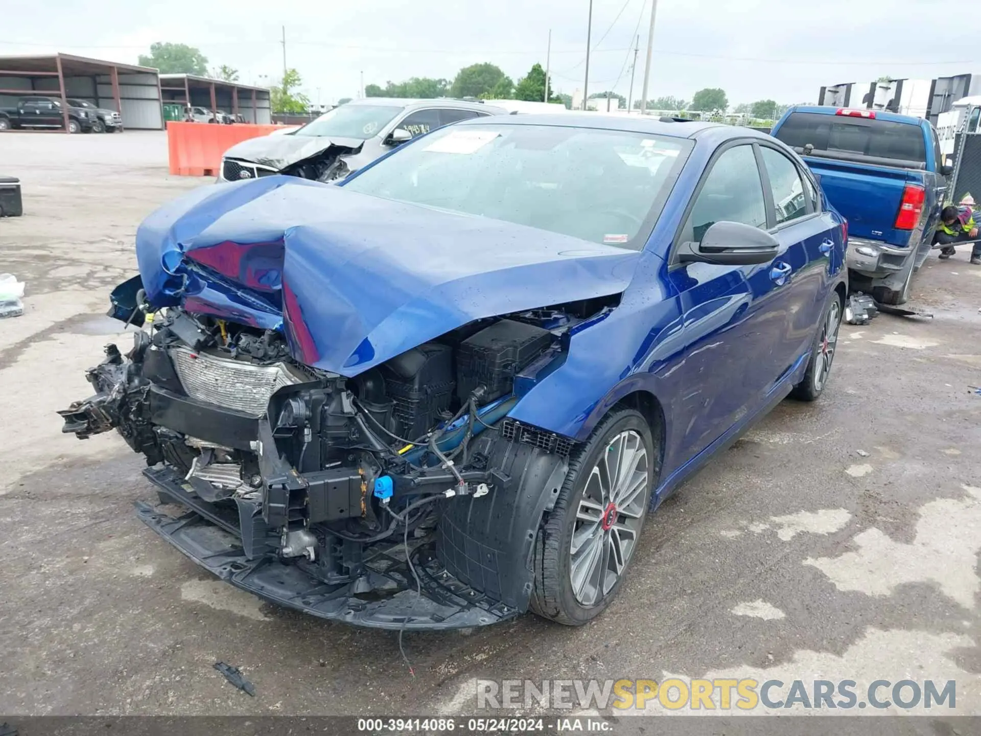 2 Photograph of a damaged car 3KPF44AC1ME394894 KIA FORTE 2021