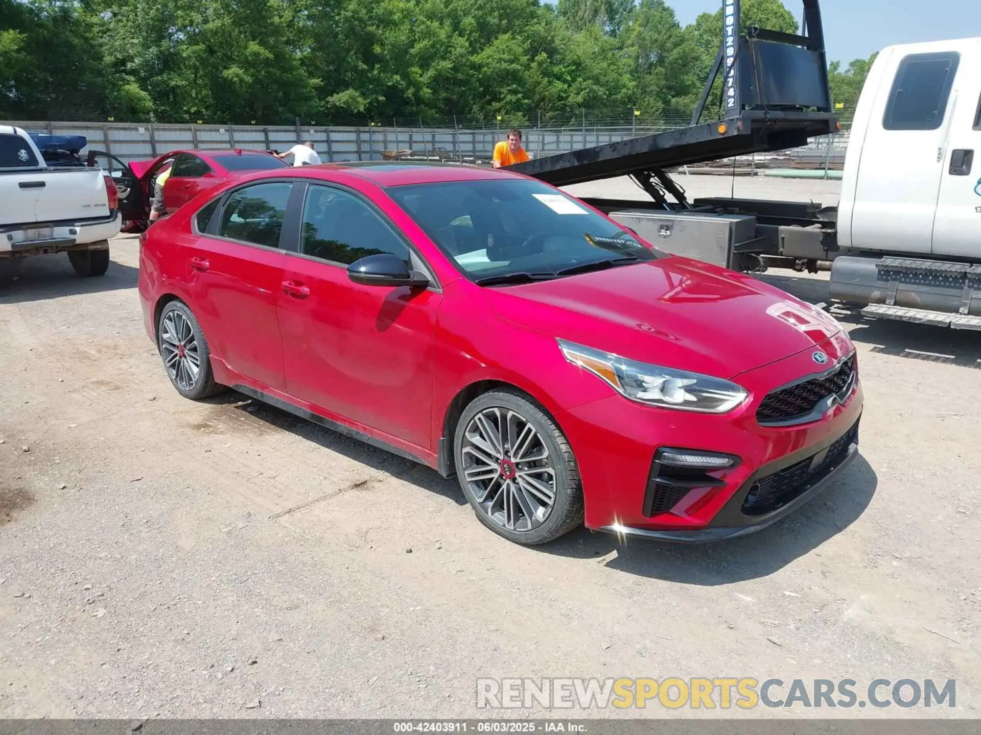 1 Photograph of a damaged car 3KPF44AC4ME301754 KIA FORTE 2021