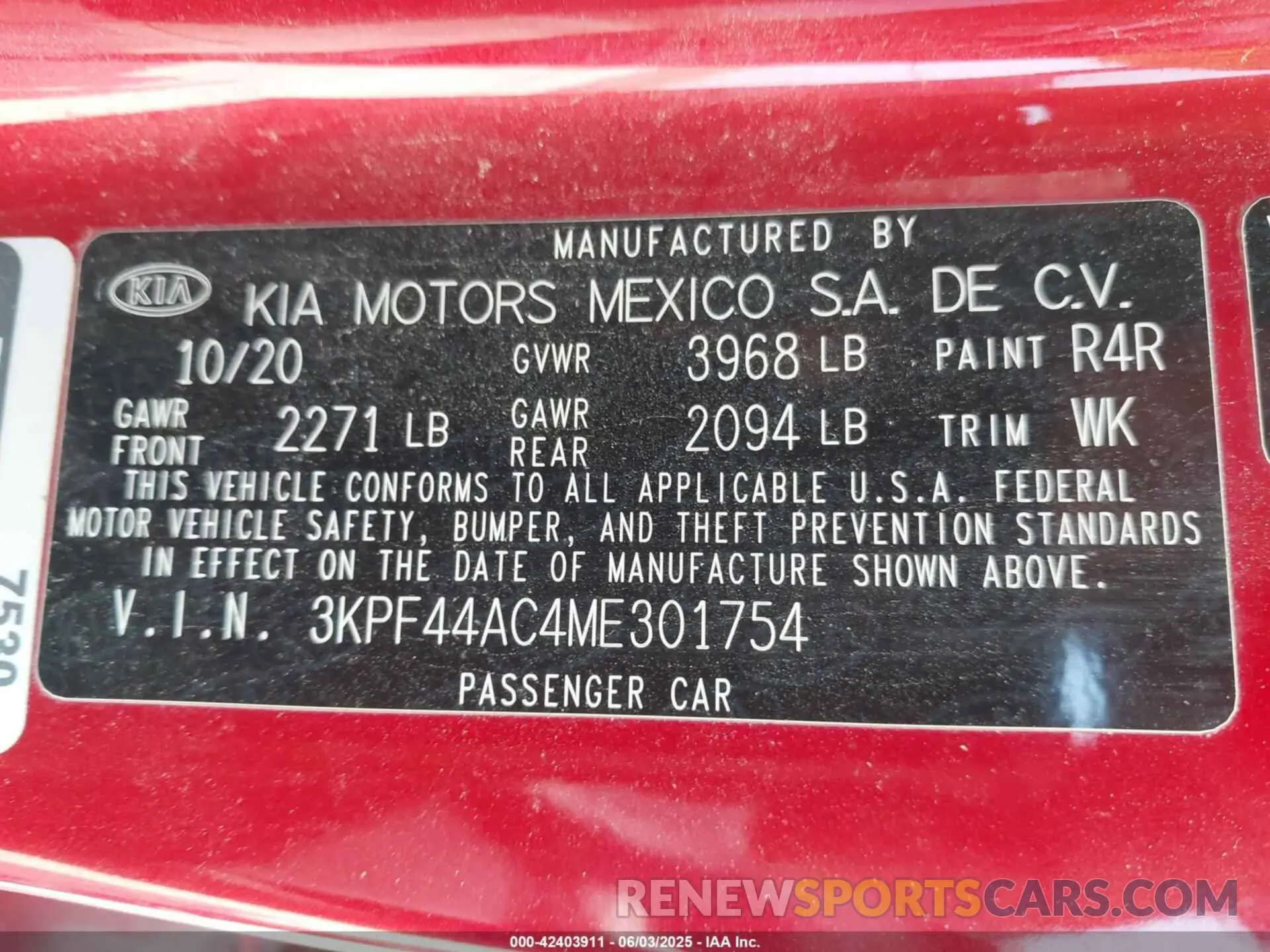 9 Photograph of a damaged car 3KPF44AC4ME301754 KIA FORTE 2021