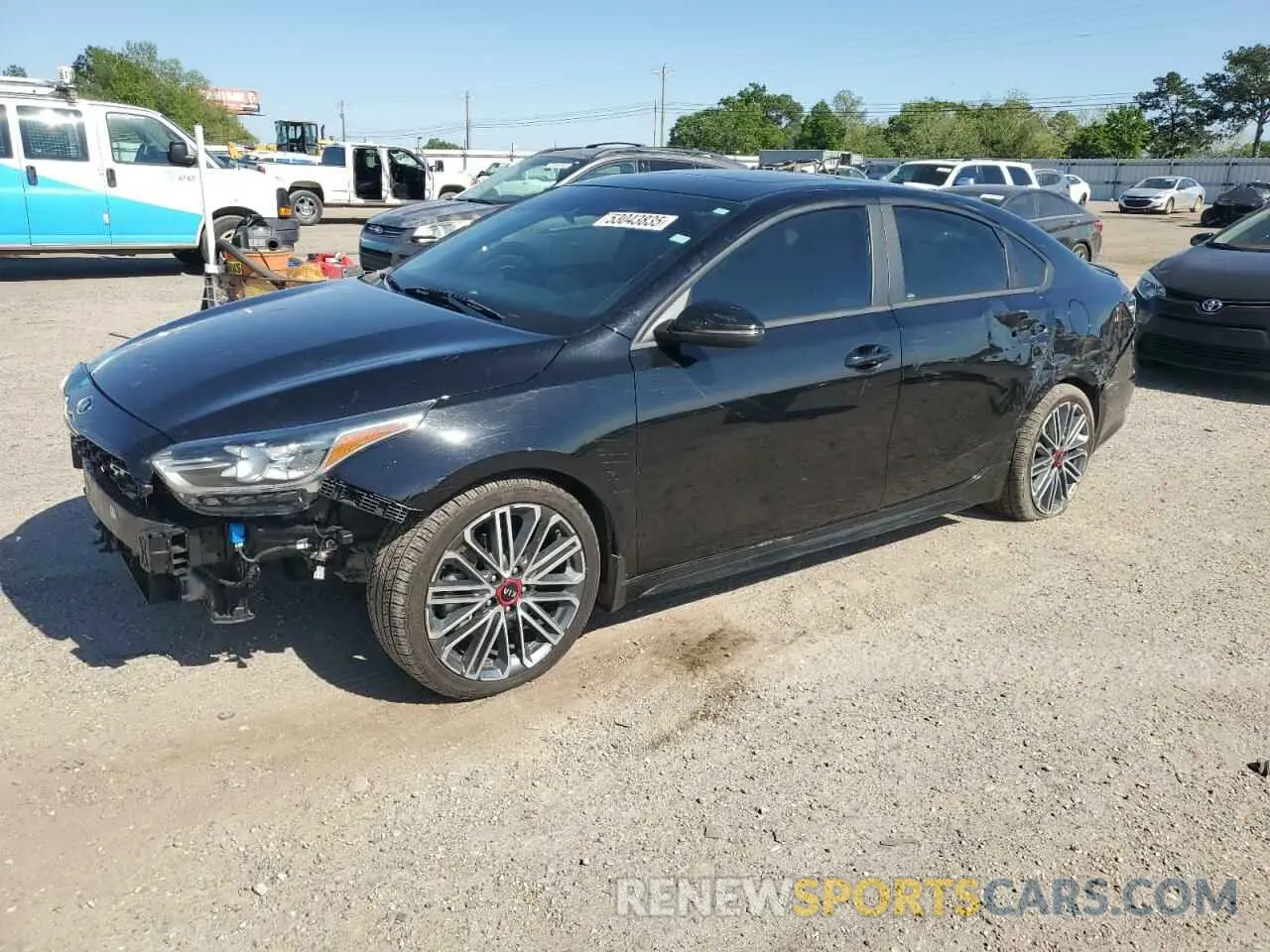 1 Photograph of a damaged car 3KPF44AC4ME409775 KIA FORTE 2021