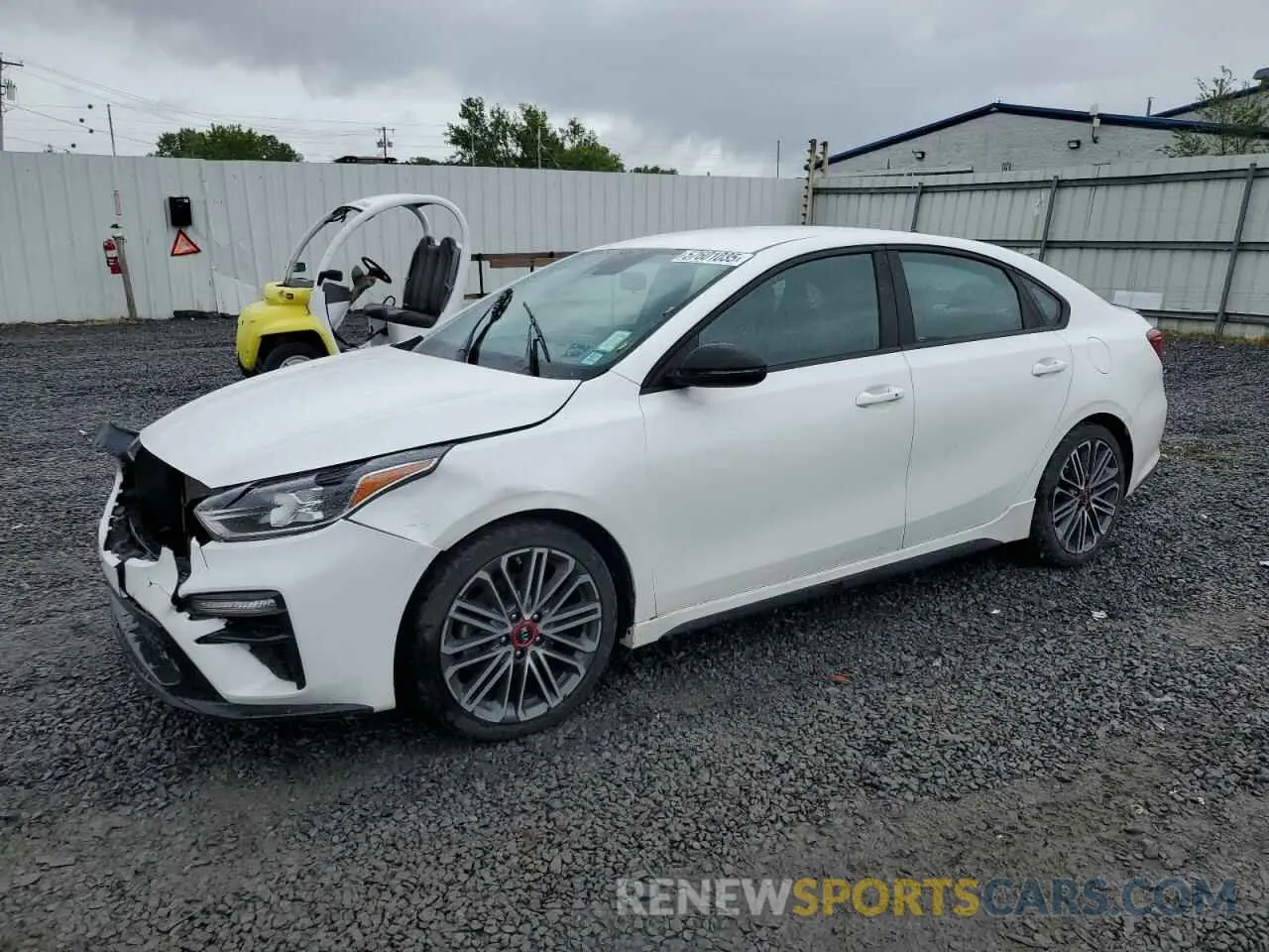 1 Photograph of a damaged car 3KPF44AC5ME293129 KIA FORTE 2021