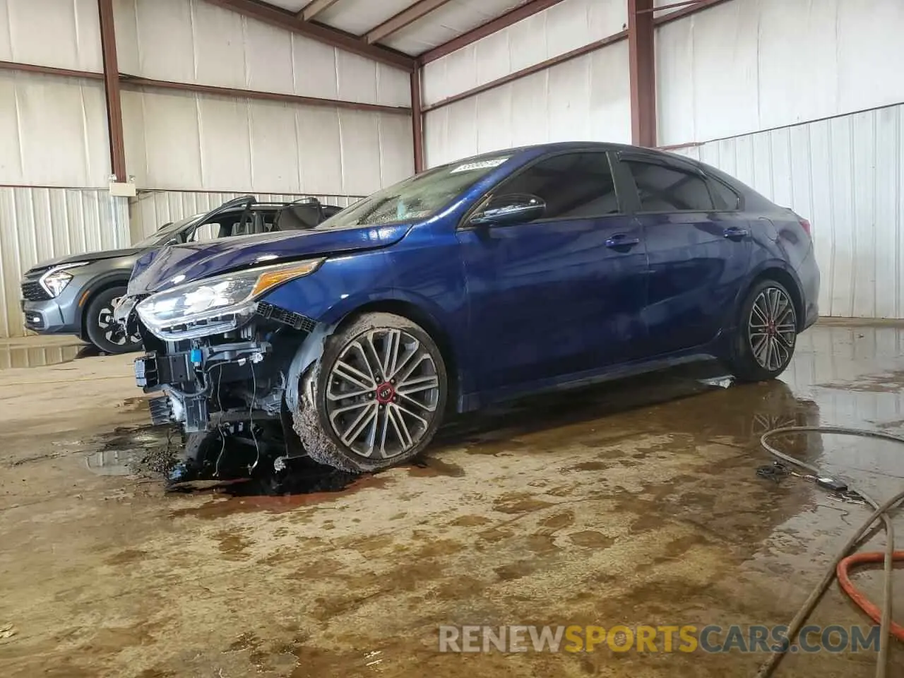 1 Photograph of a damaged car 3KPF44AC5ME390895 KIA FORTE 2021