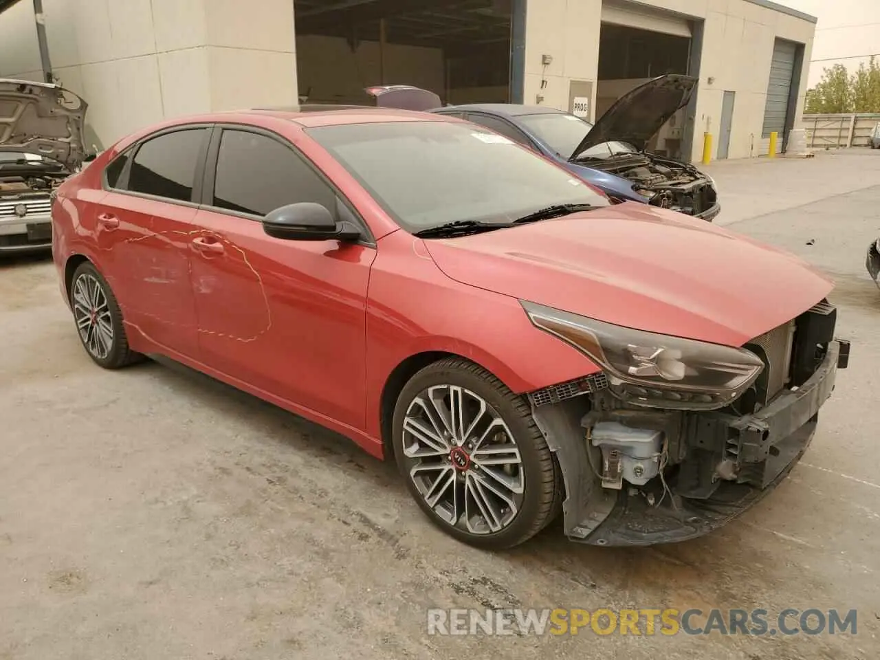 4 Photograph of a damaged car 3KPF44AC7ME318192 KIA FORTE 2021