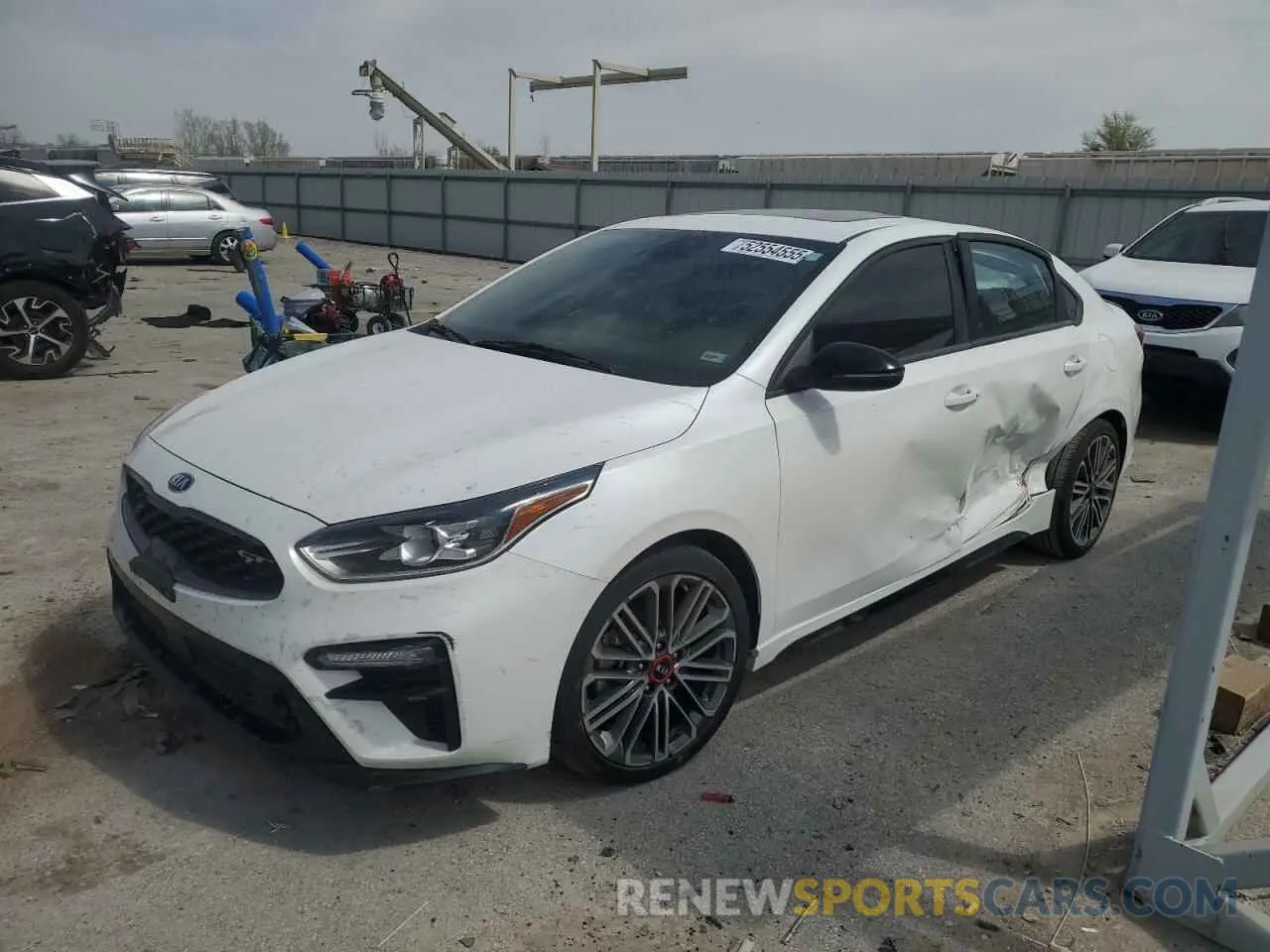 1 Photograph of a damaged car 3KPF44AC8ME356594 KIA FORTE 2021