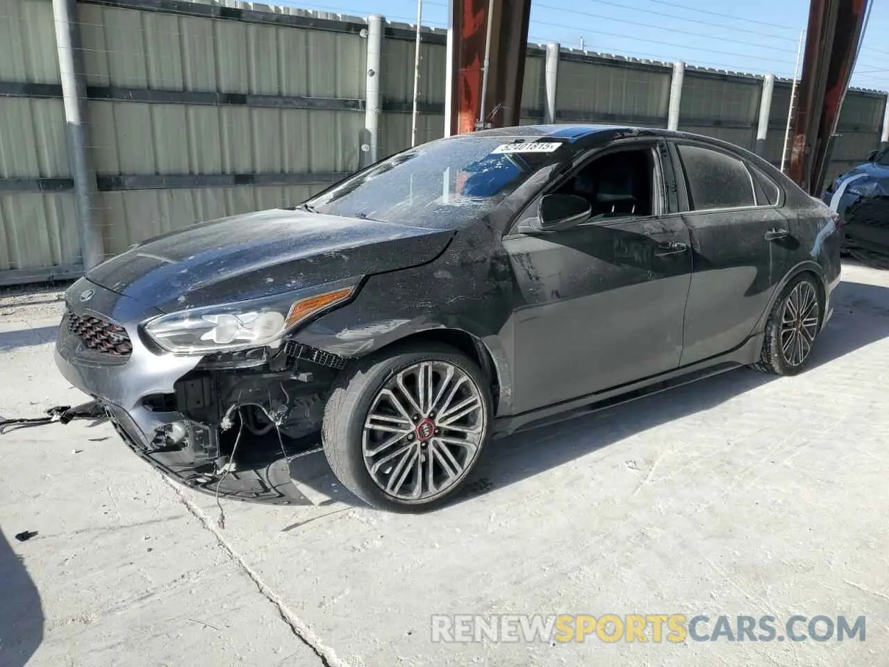 1 Photograph of a damaged car 3KPF44AC8ME367076 KIA FORTE 2021