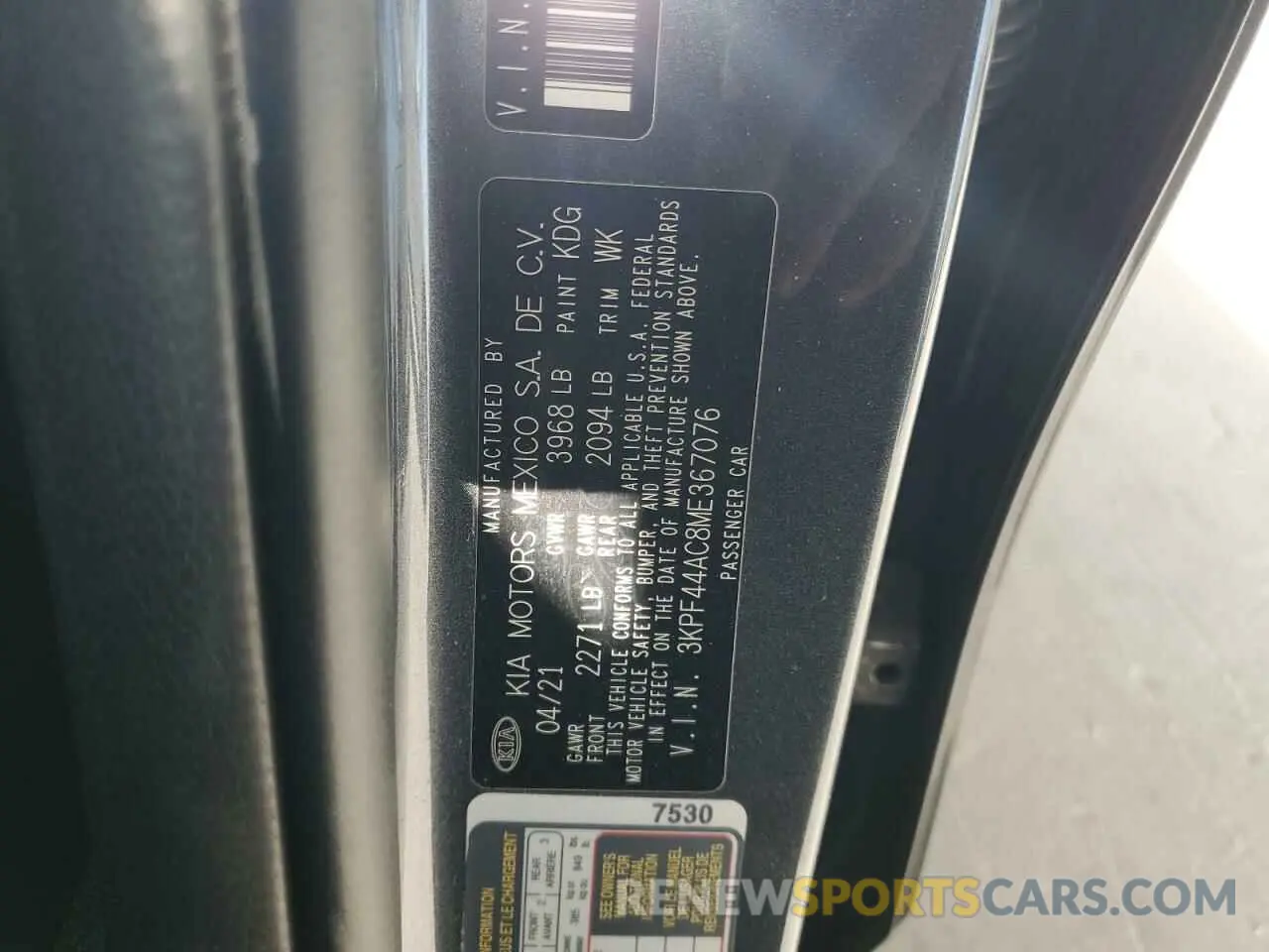 13 Photograph of a damaged car 3KPF44AC8ME367076 KIA FORTE 2021
