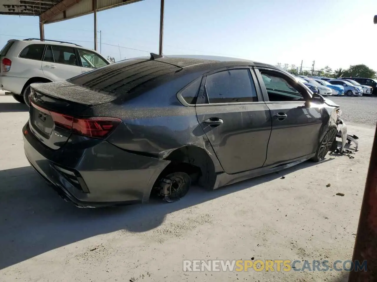 3 Photograph of a damaged car 3KPF44AC8ME367076 KIA FORTE 2021