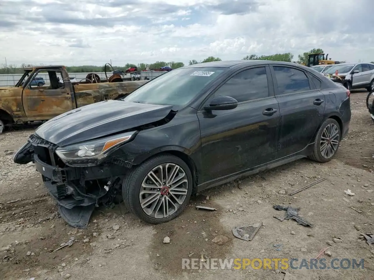 1 Photograph of a damaged car 3KPF44AC9ME271120 KIA FORTE 2021