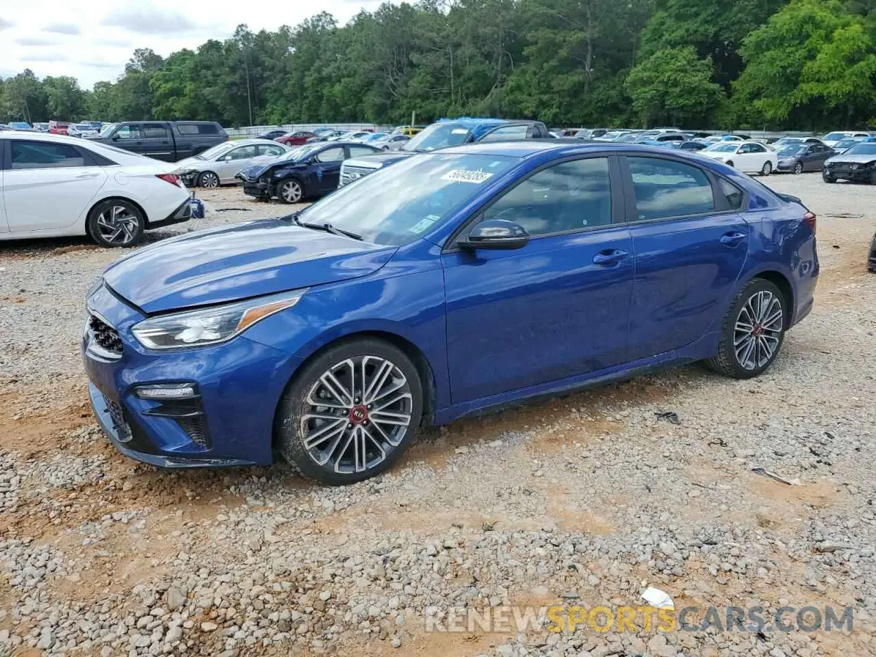 1 Photograph of a damaged car 3KPF44AC9ME318016 KIA FORTE 2021