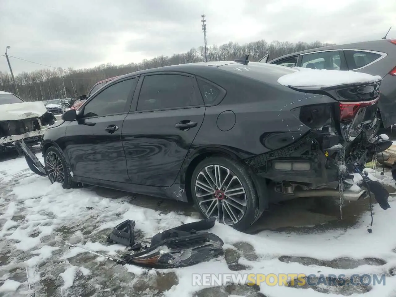 2 Photograph of a damaged car 3KPF44AC9ME329291 KIA FORTE 2021