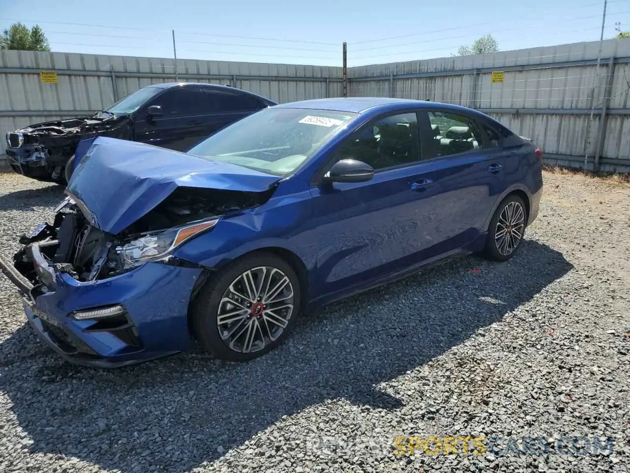 1 Photograph of a damaged car 3KPF44AC9ME410632 KIA FORTE 2021