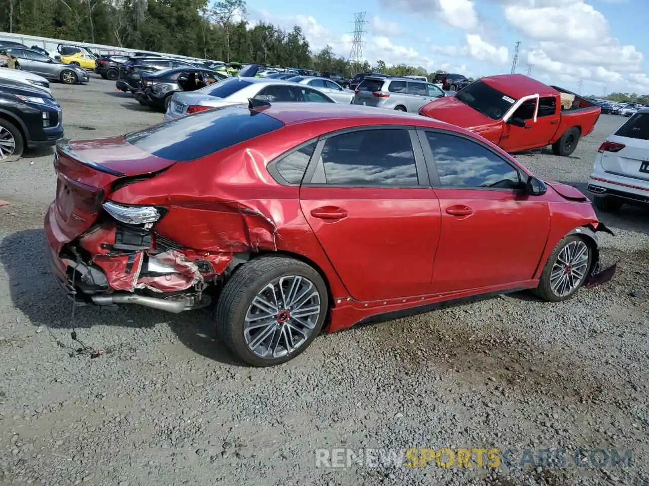 3 Photograph of a damaged car 3KPF44AC9ME417337 KIA FORTE 2021