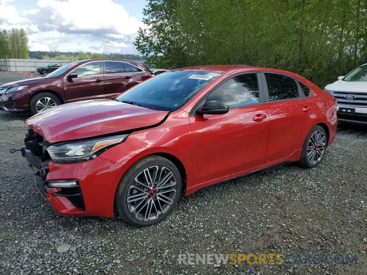 1 Photograph of a damaged car 3KPF44ACXME277542 KIA FORTE 2021