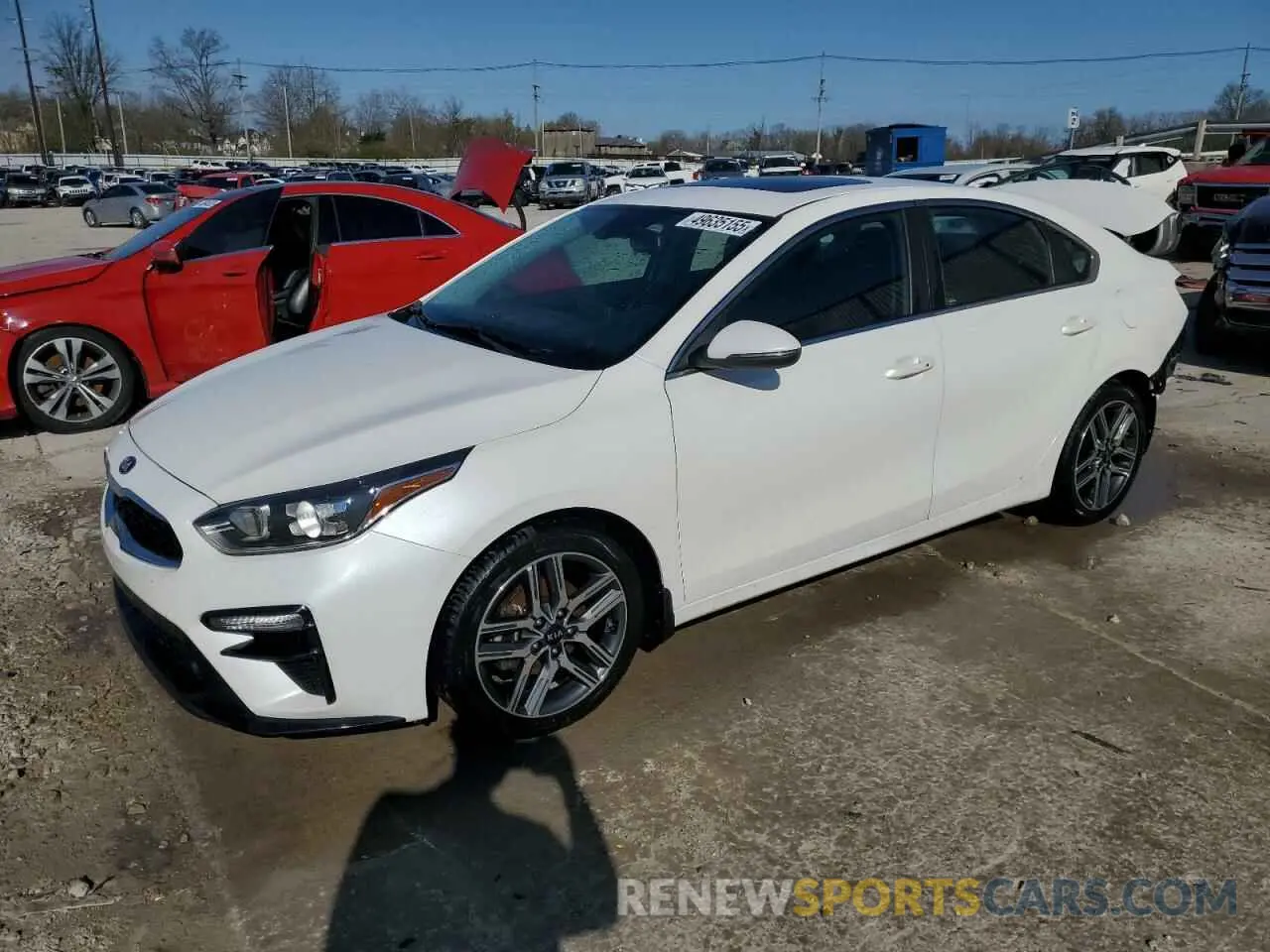 1 Photograph of a damaged car 3KPF54AD0ME374996 KIA FORTE 2021