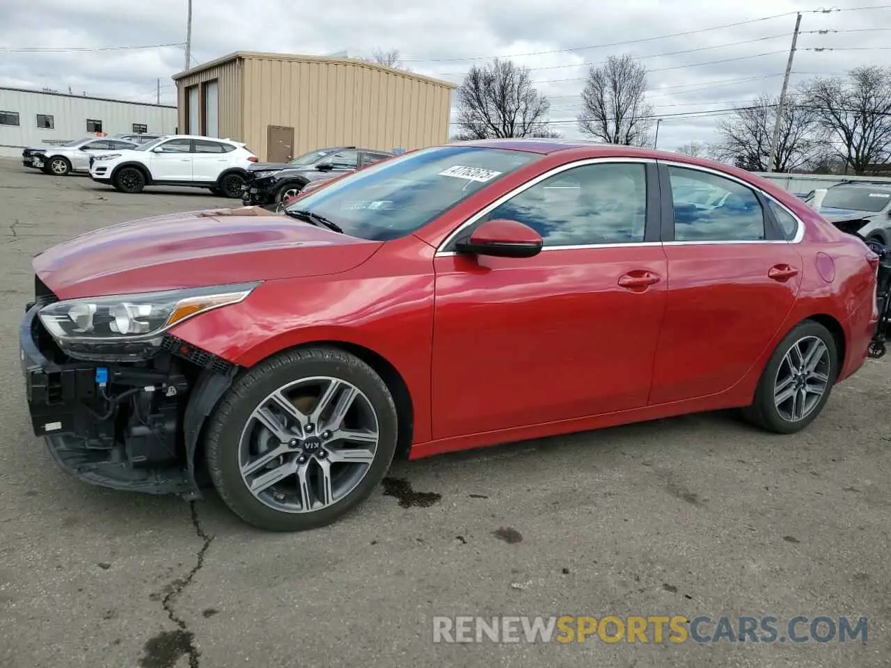 1 Photograph of a damaged car 3KPF54AD1ME405480 KIA FORTE 2021