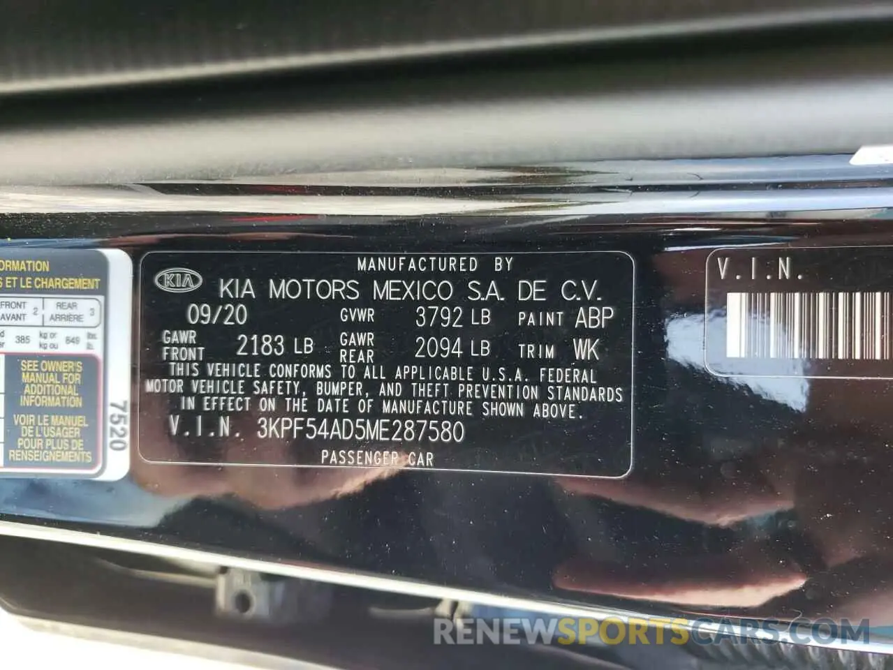 12 Photograph of a damaged car 3KPF54AD5ME287580 KIA FORTE 2021