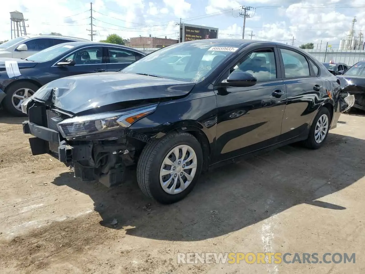 1 Photograph of a damaged car 3KPF24AD0NE498731 KIA FORTE 2022