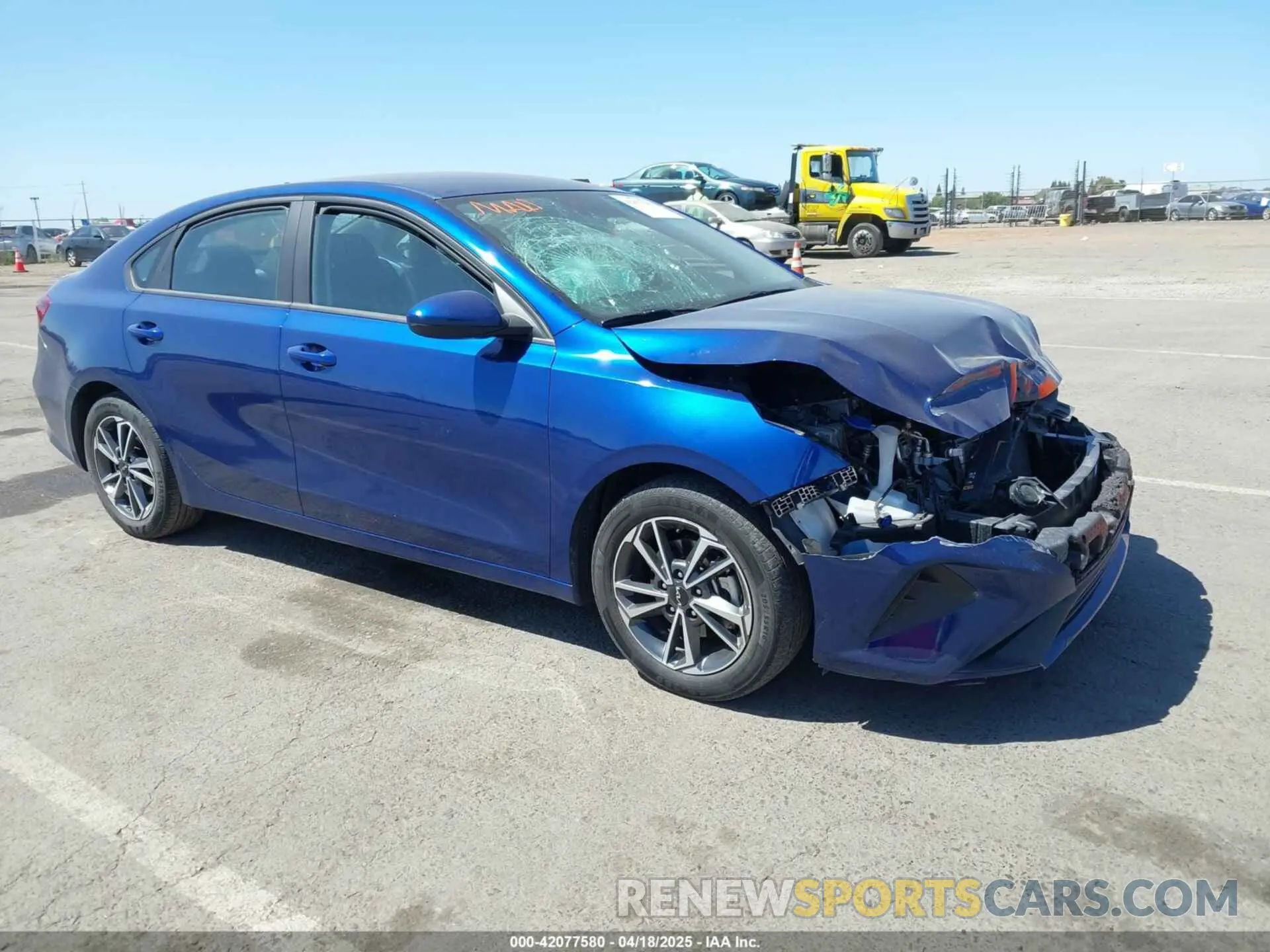 1 Photograph of a damaged car 3KPF24AD1NE454494 KIA FORTE 2022